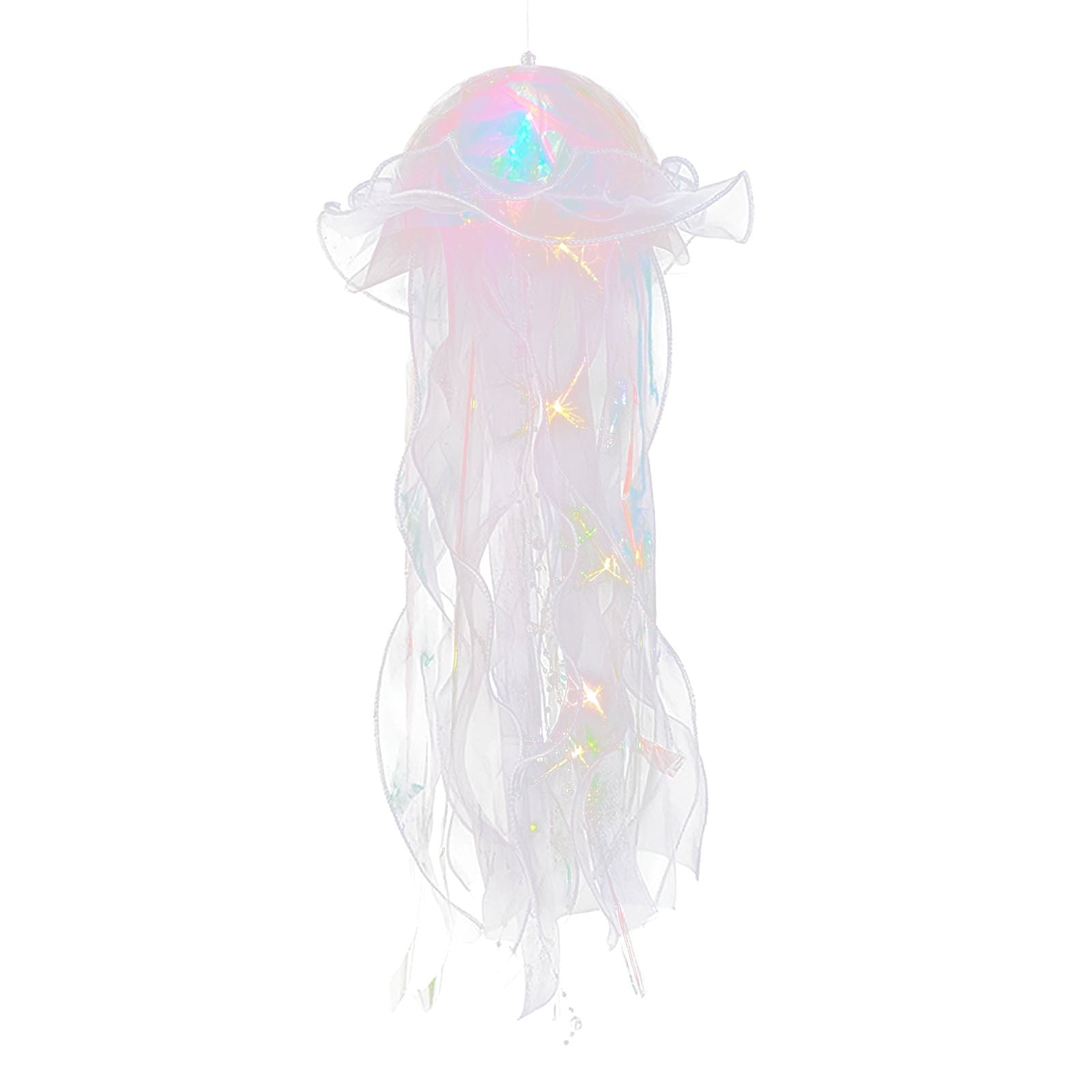 Pyaiine Glowing Jellyfish Lantern Handheld Jellyfish LED Lamp Hanging Lantern Decoration New Year Eve Gadget Holiday Gift for Party