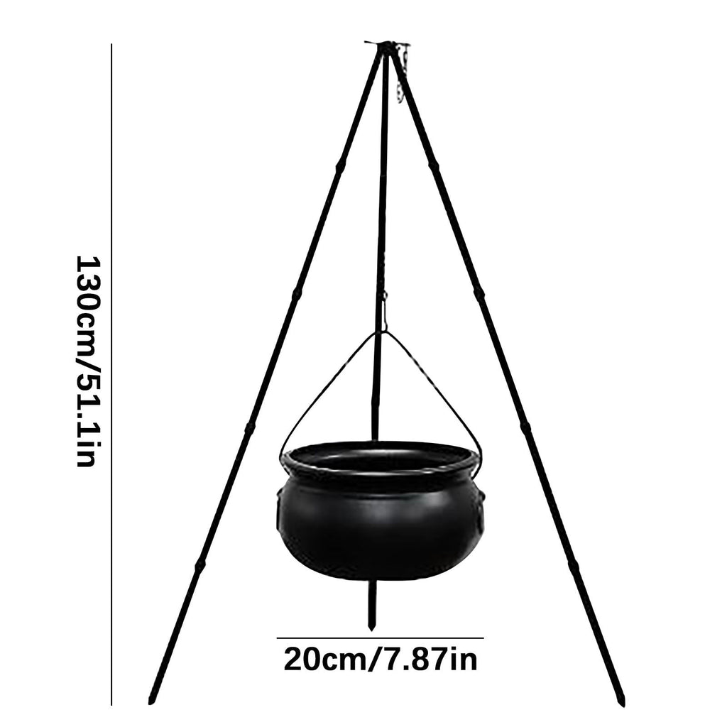 Muecwrye Halloween Decorations Outdoor, Halloween Clearance! Halloween Witches Cauldron on Tripod with Lights, DIY Bubbling Cauldron Set Decor for Home Porch Outside, Halloween Party Supplies