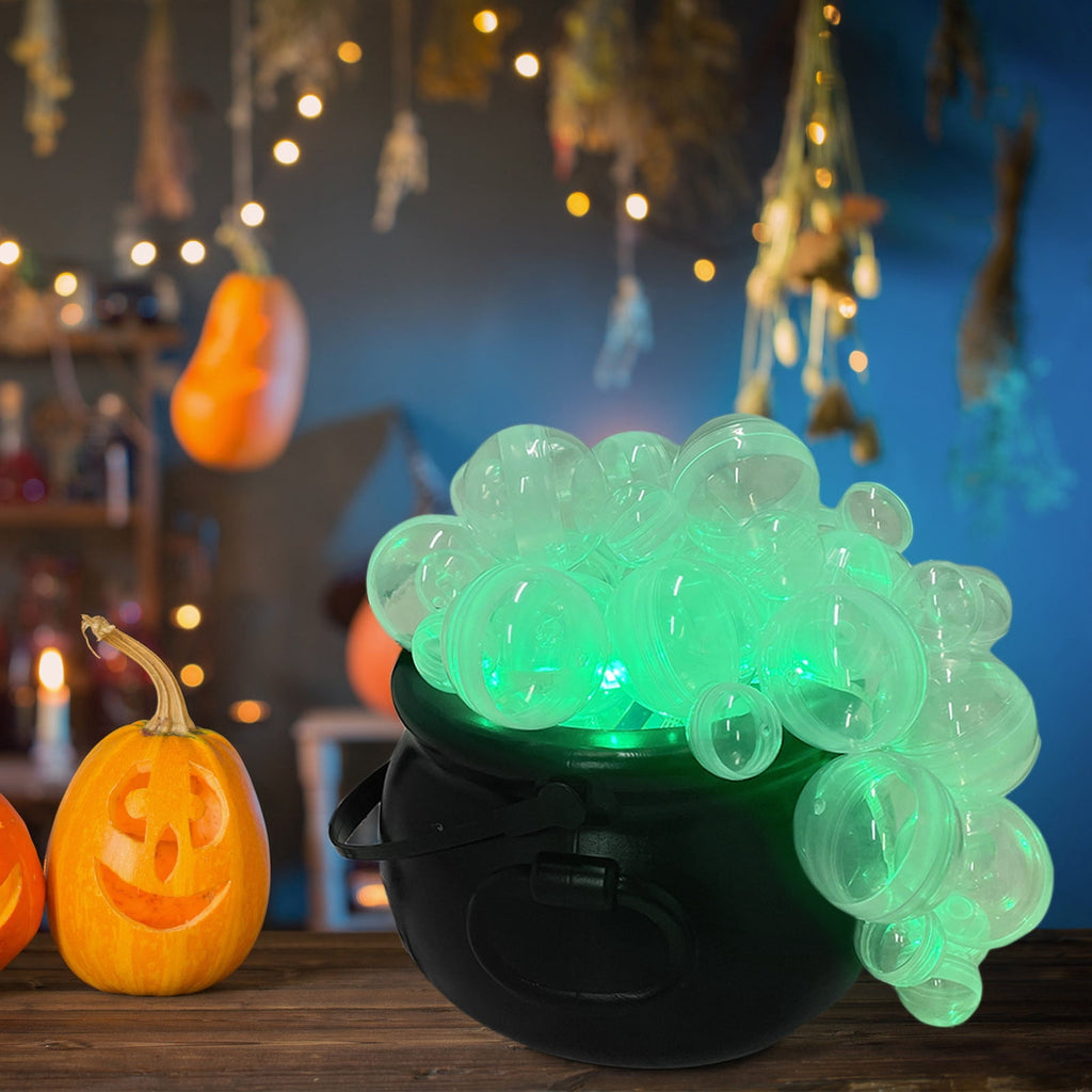 Muecwrye Halloween Decorations Outdoor, Halloween Clearance! Halloween Witches Cauldron on Tripod with Lights, DIY Bubbling Cauldron Set Decor for Home Porch Outside, Halloween Party Supplies