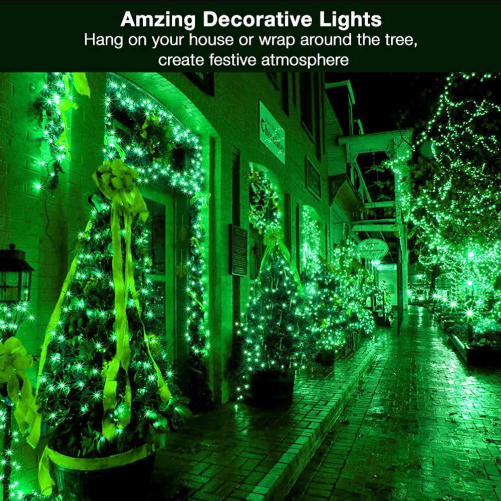 TETOU Halloween Lights, 33ft 100 LED Battery Halloween Lights, 8 Modes String Lights with Timer, Indoor Outdoor Waterproof mini Lights String for Halloween Bedroom Patio Decor - Orange & Purple