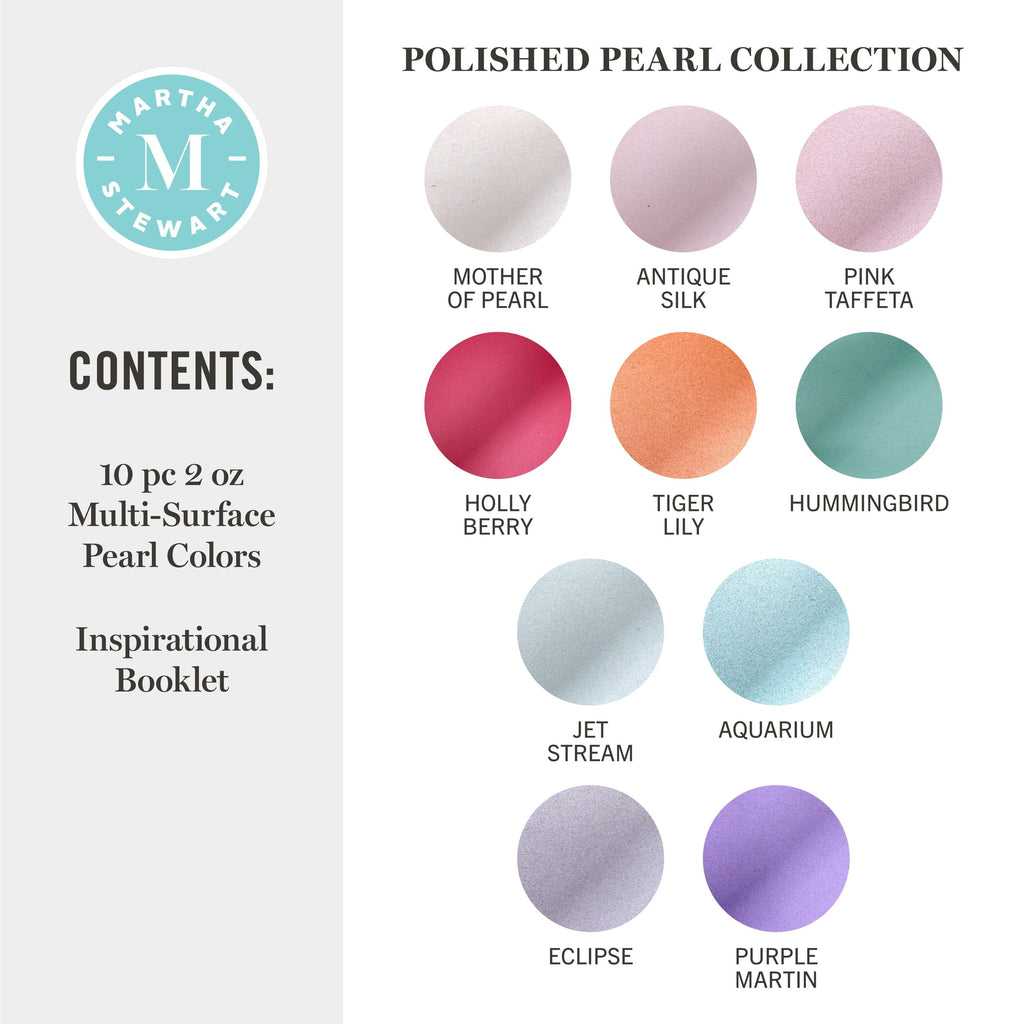 Martha Stewart Multi-Surface Acrylic Craft Paint, Satin Finish, Elevated Neutrals, Set of 12, 2 fl oz