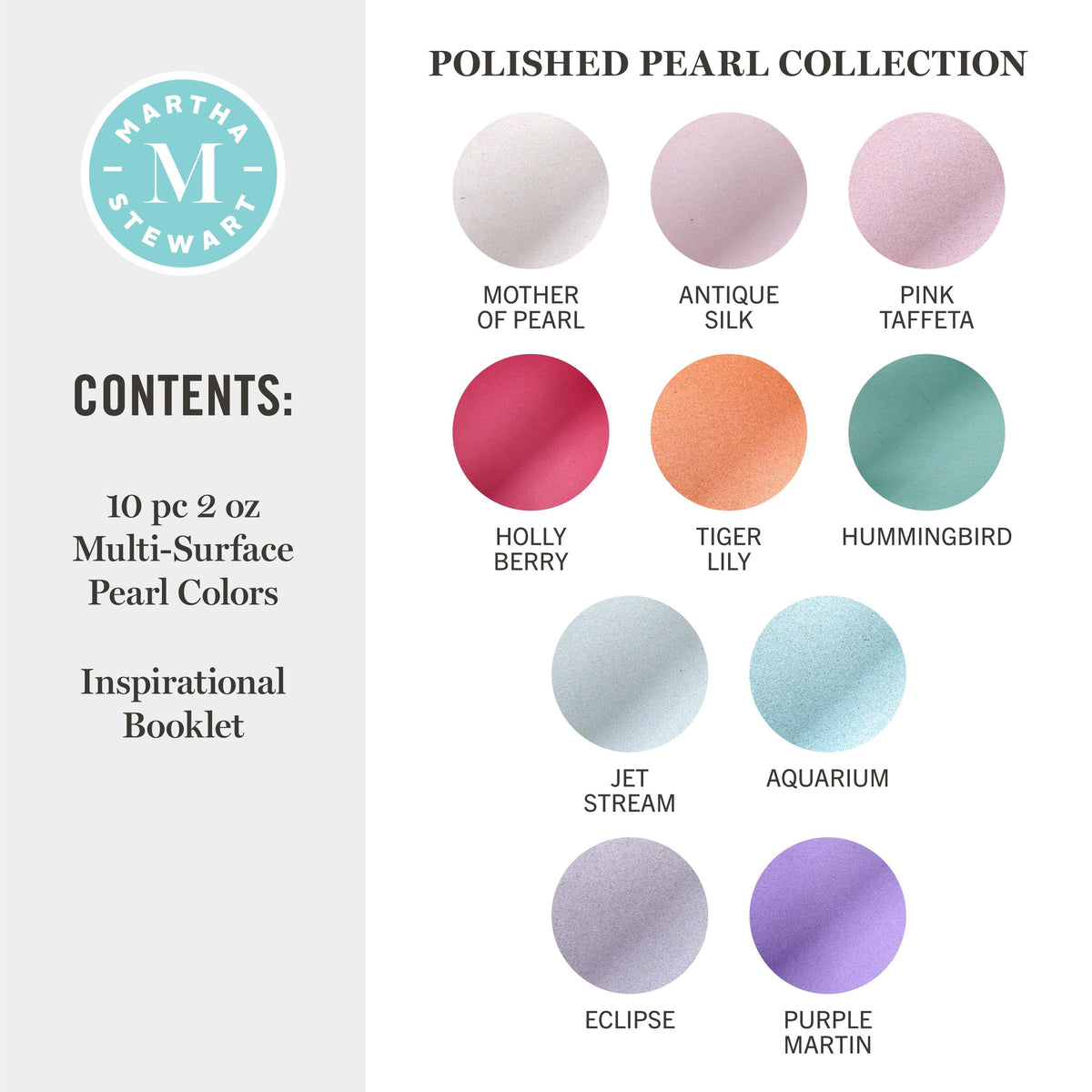 Martha Stewart Multi-Surface Acrylic Craft Paint, Satin Finish, Elevated Neutrals, Set of 12, 2 fl oz