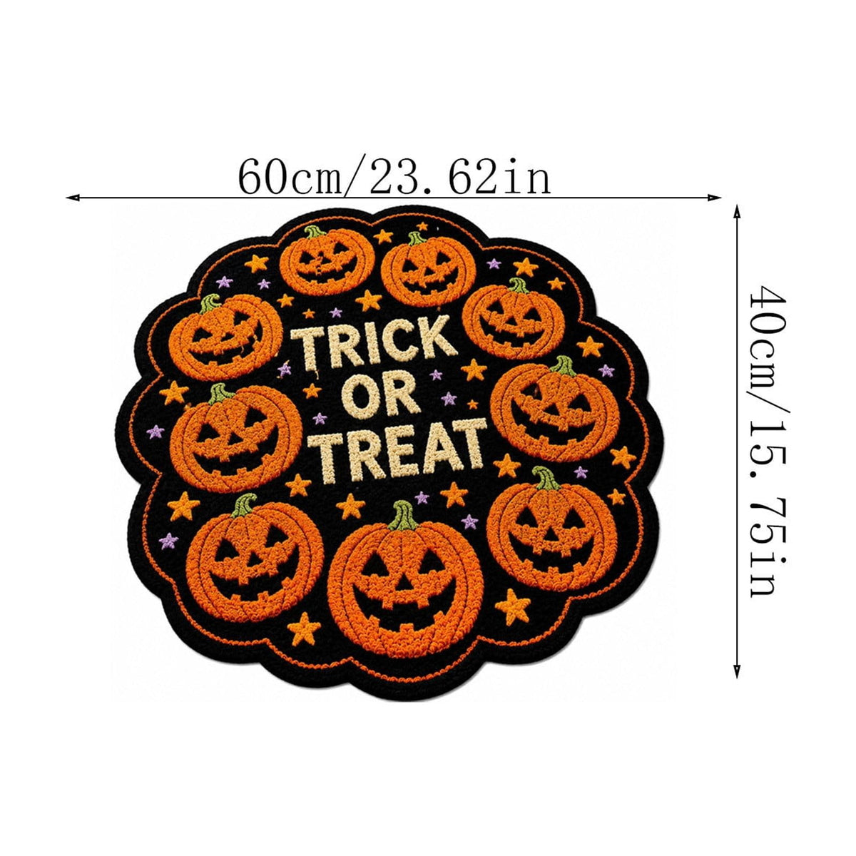 Halloween Rug 15.7"x23.6", Halloween Front Door Mat Outdoor Indoor Entryway Rug Welcome Floor Mat for Front Porch Patio Home Entrance Decor