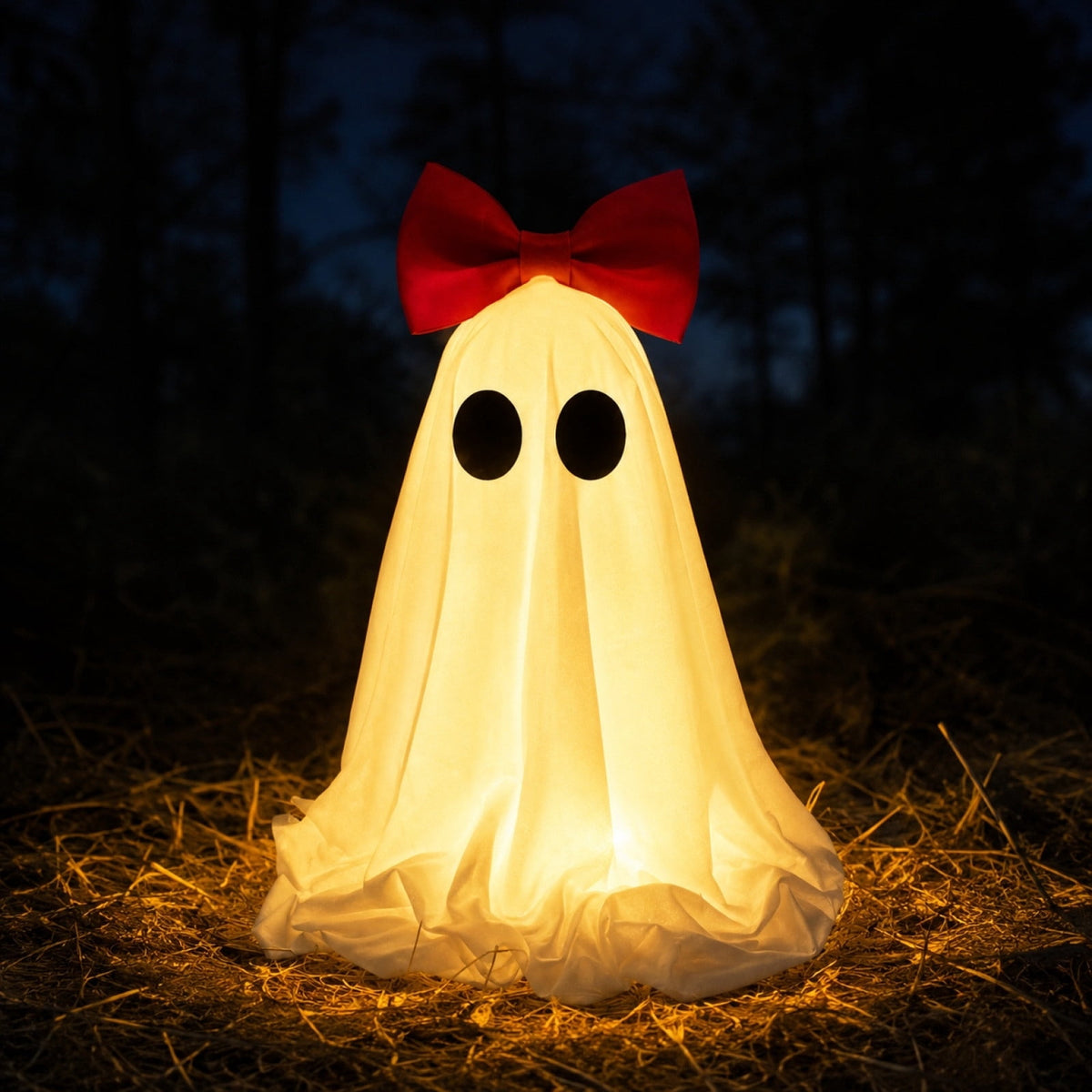 AuroraX Halloween Ghost Decor Outdoor Halloween Decoration Courtyard Tabletop Desktop Haunted Halloween Decoration for Yard Garden Pink