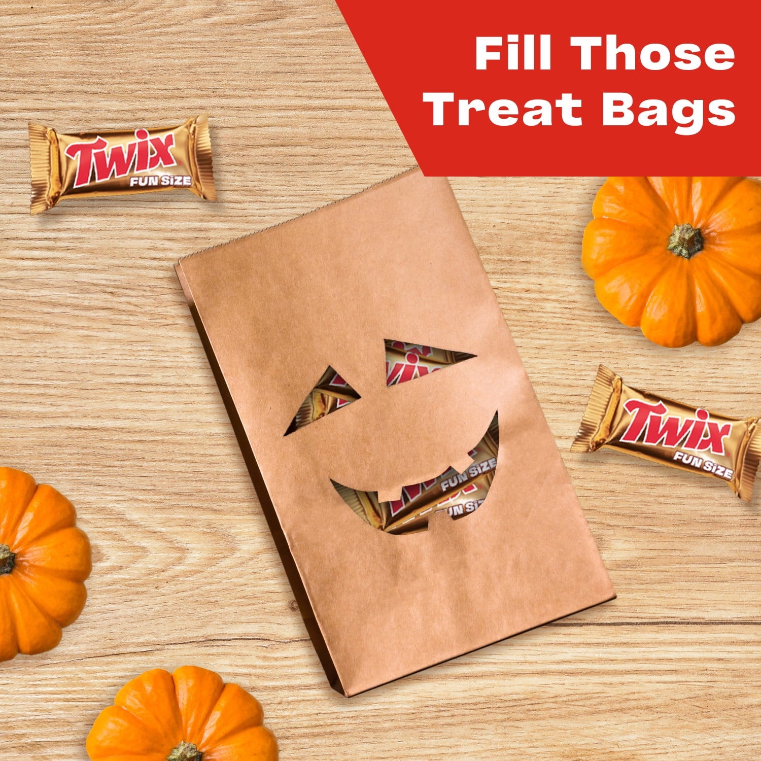 Twix Fun Size Caramel Cookie Halloween Chocolate Bars, Treating Size - 7.41 oz Bag