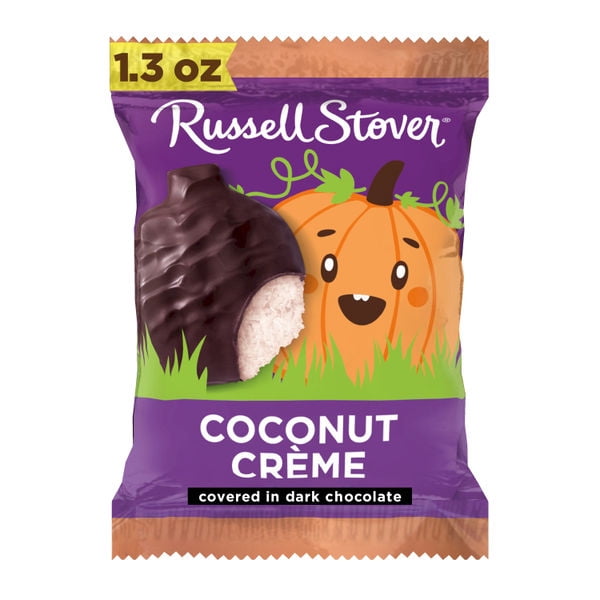 RUSSELL STOVER Halloween Dark Chocolate Marshmallow Pumpkin, 1.3 oz.