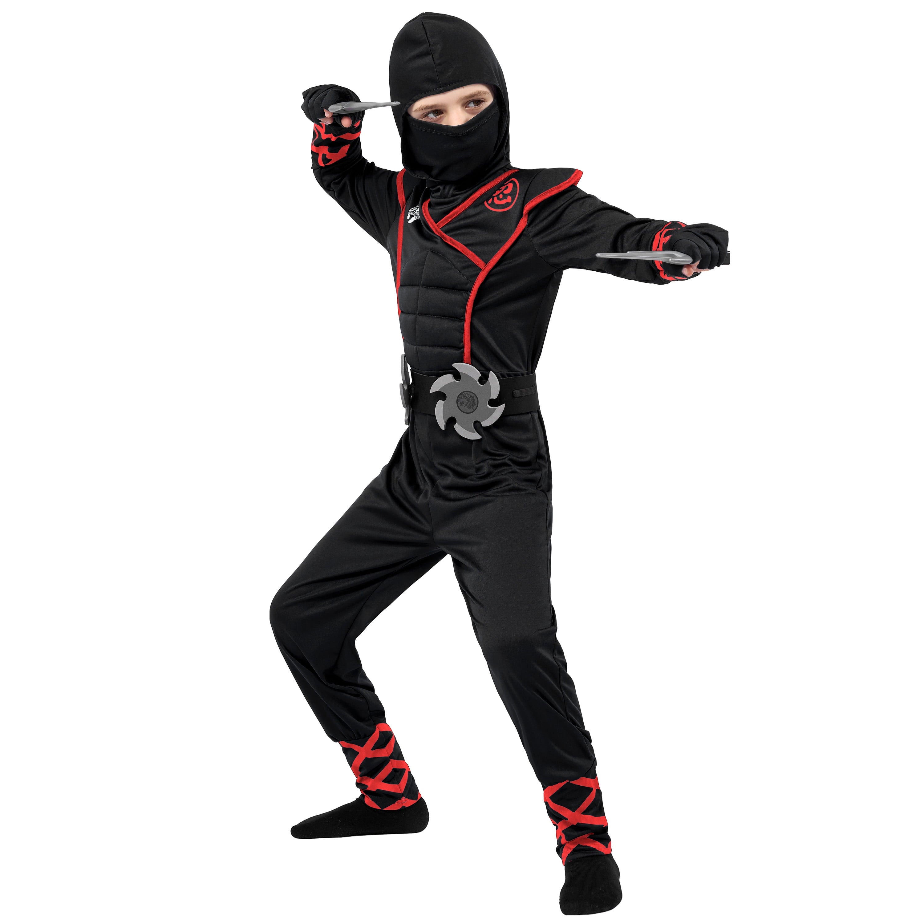 Joyfy Kids Ninja Costume for Boys Halloween Fancy Dress Costume for Kids Age 3 & up