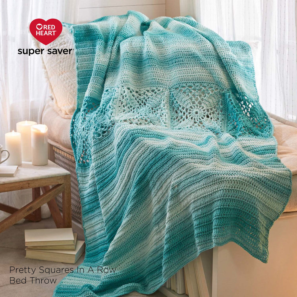 Red Heart Super Saver Ombre Yarn-Deep Teal