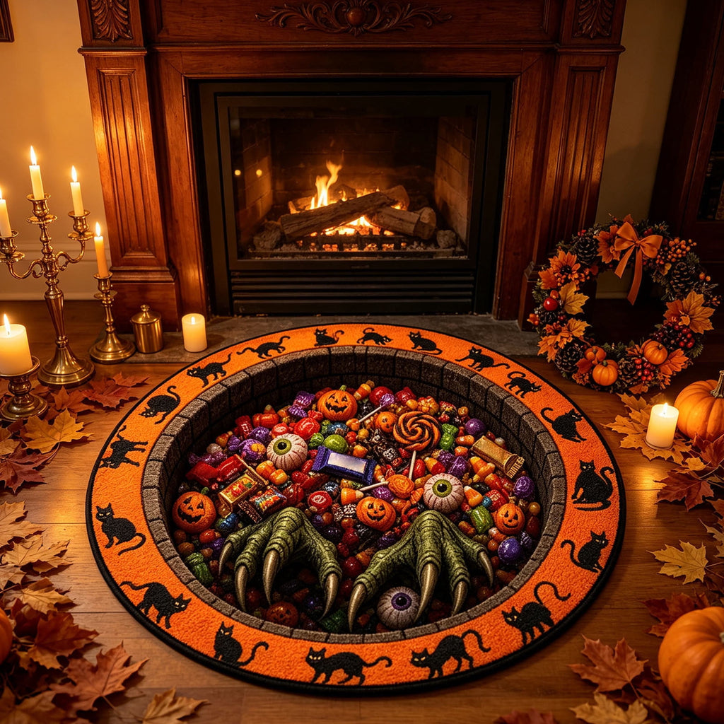 Halloween Ghost Door Mat, Cute Welcome Mat for Front Door Porch Entryway Haunted Outdoor Decor Spooky Decorative Entrance Doormat Non Slip Halloween Rug, 16" x 24"