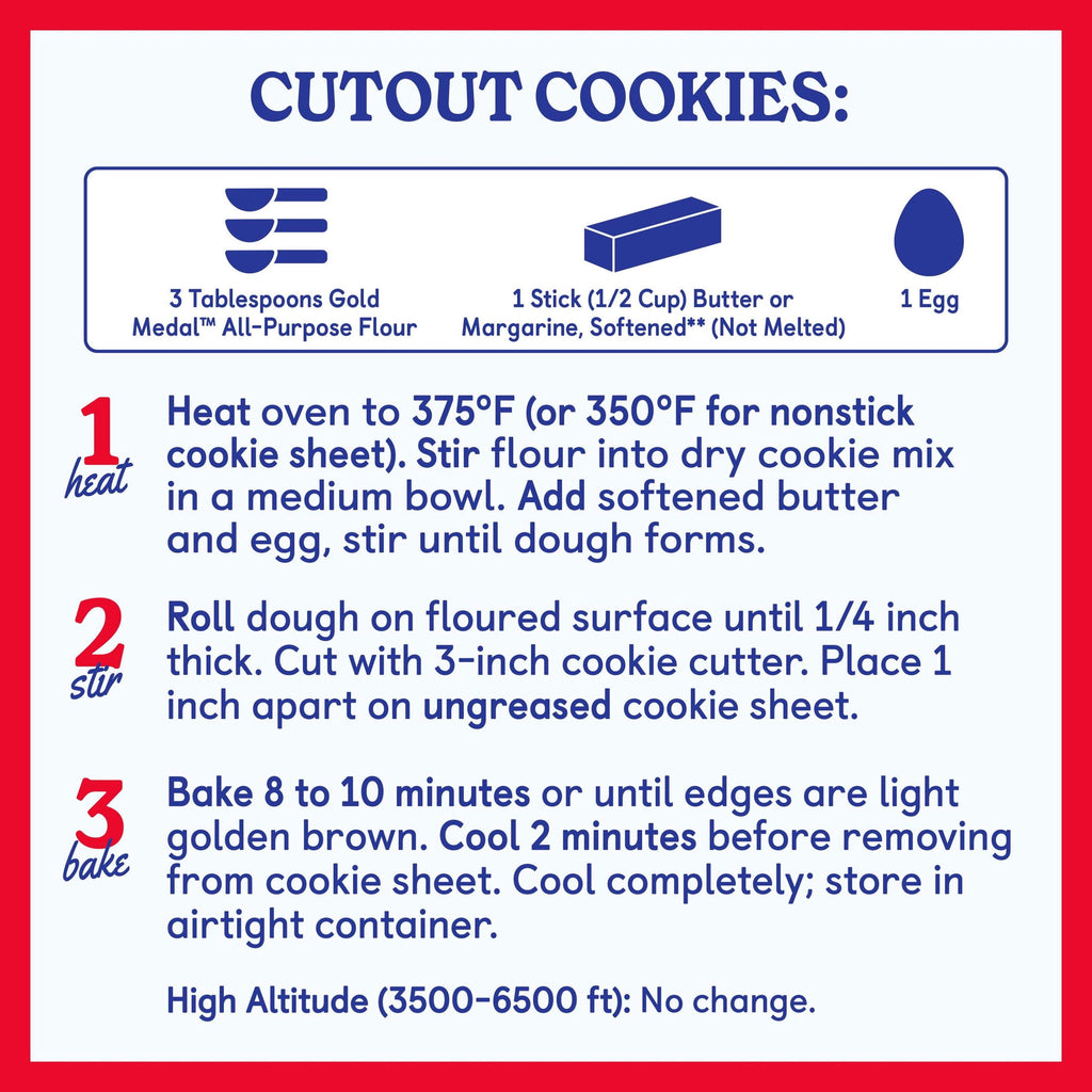 Betty Crocker Sugar Cookies, Cookie Baking Mix, 17.5 oz
