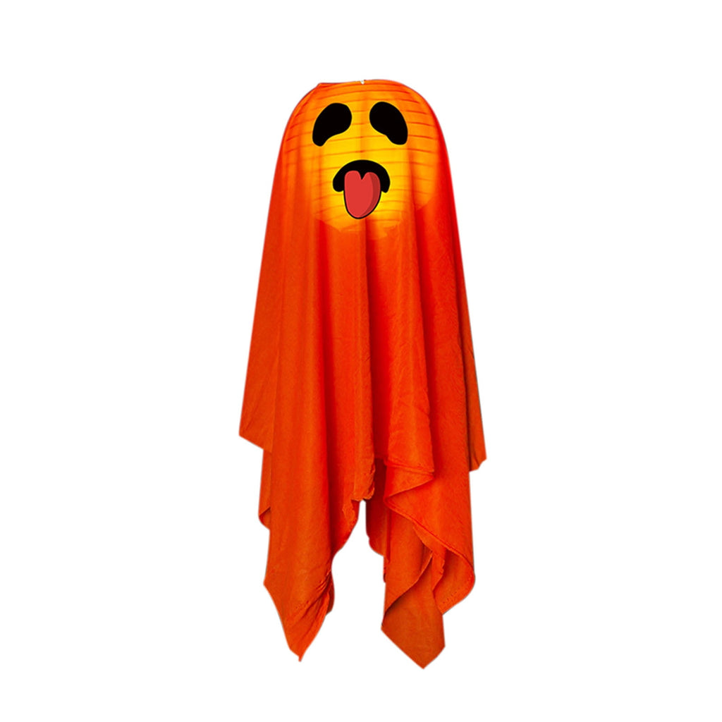 Gallickan Halloween Decoration Outdoor, Lighted Glowing Ghost Outdoor Ornaments Hanging Ghosts Decorations for Halloween Party Indoor Outdoor Home Garden Yard, B