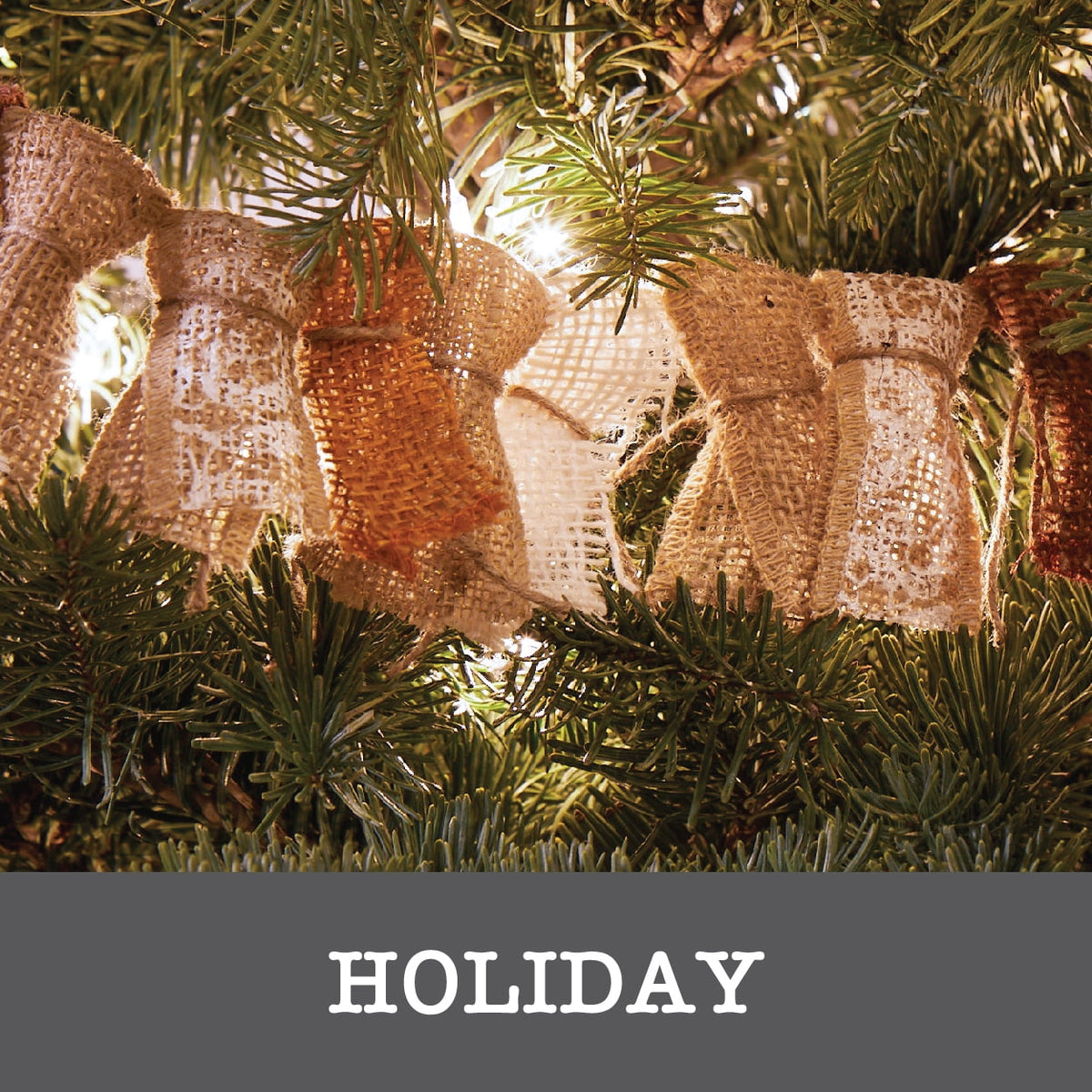 Love, Laugh, Craft Burlap Ribbon Set, 1.5"W x 3-Yds, Natural/White Stripe