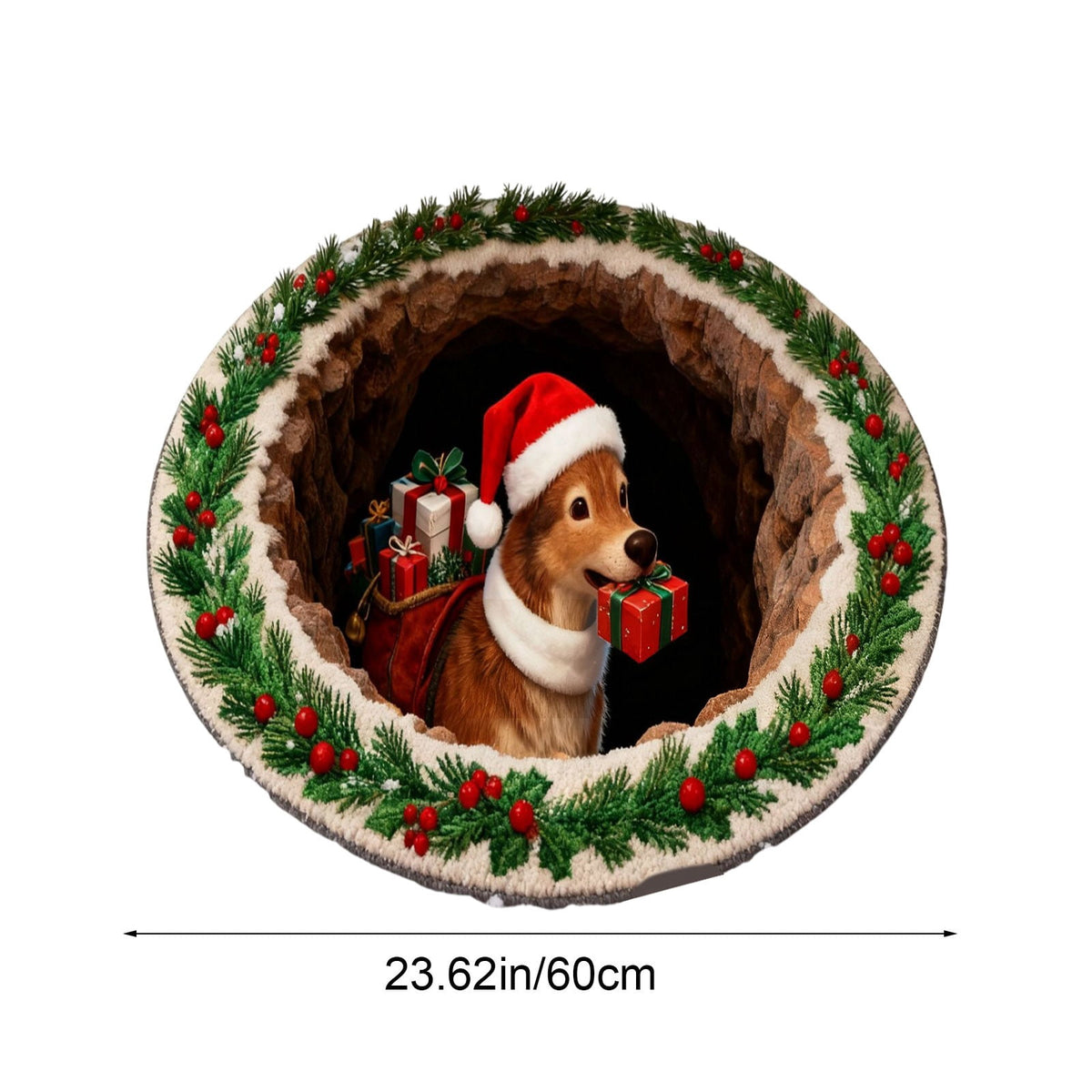 Mats Savings YZEGDCH Christmas Reindeer Rugs- Green Rugs for Living Room Christmas Doormat Indoor Outdoor Entrance Floor Rug Non Slip Winter Christmas Decor Rubber Welcome Mats