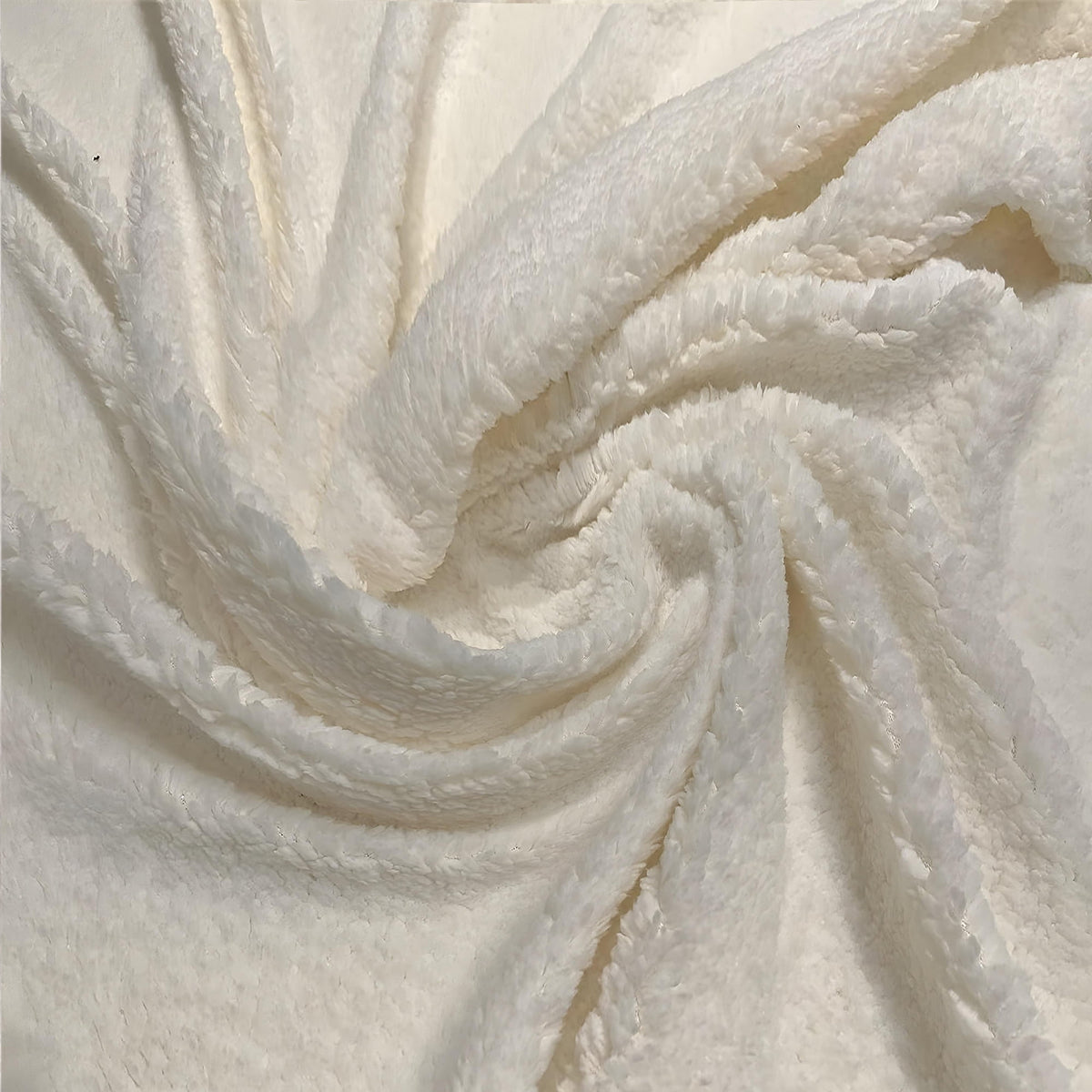 Mainstays 1.5 Yards 100% Polyester Sherpa Solid, White, 60" Wide for Crafts