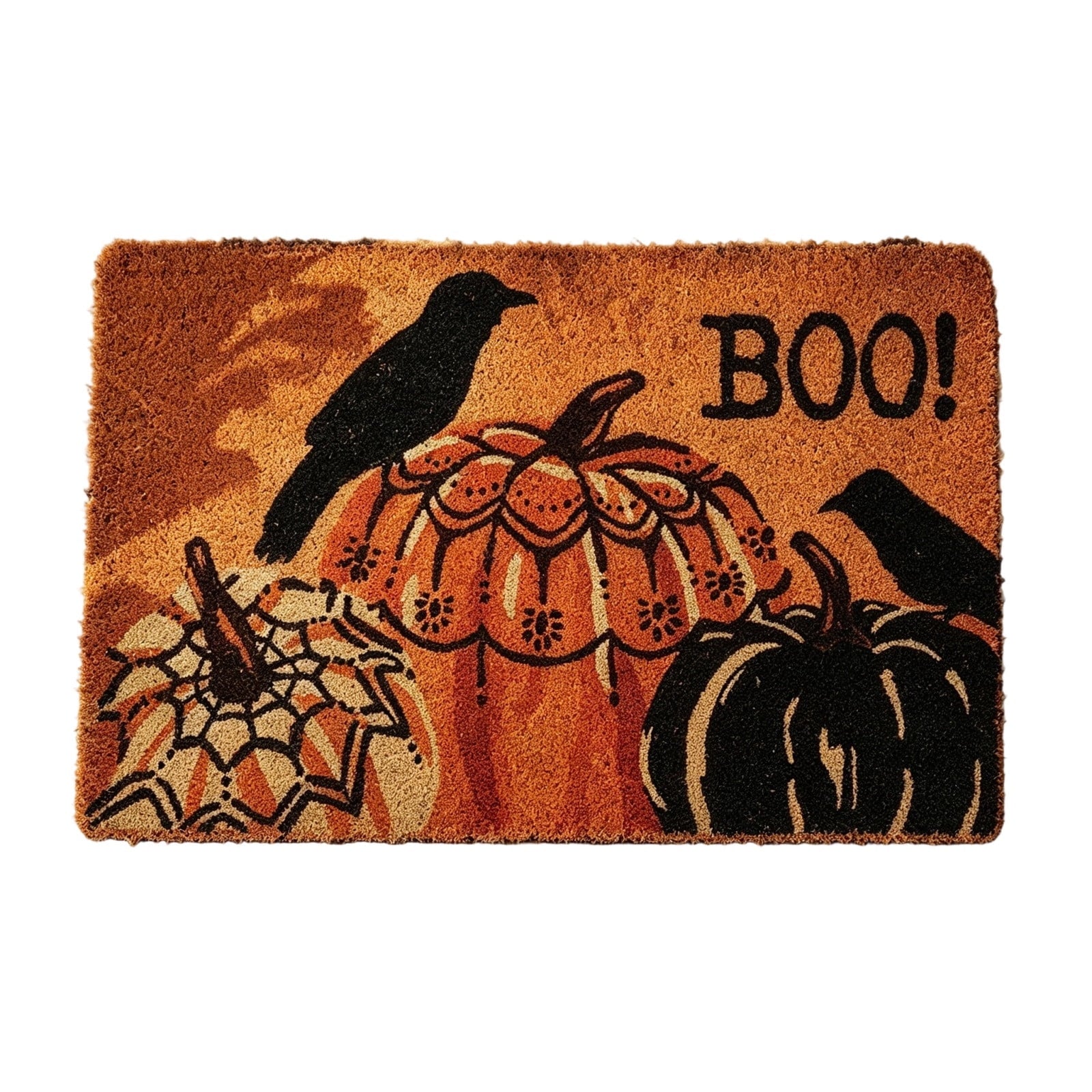 Halloween Door Mat,Halloween Rug,Halloween Porch Decor,Welcome Front Doormat Linen Rubber Layered Mats Nonslip Washable Halloween Decor For Front Porch Entryway