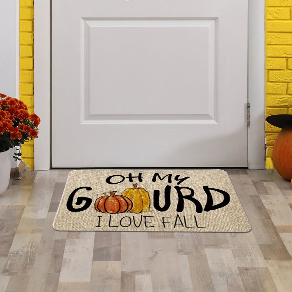 Stijggn Halloween Kitchen Rugs Halloween Mat Halloween Decorations Doormat, Welcome Mats for Front Door,Spooky Outdoor Mats for Front Door, Living Room, Bedroom, K-ids' Room