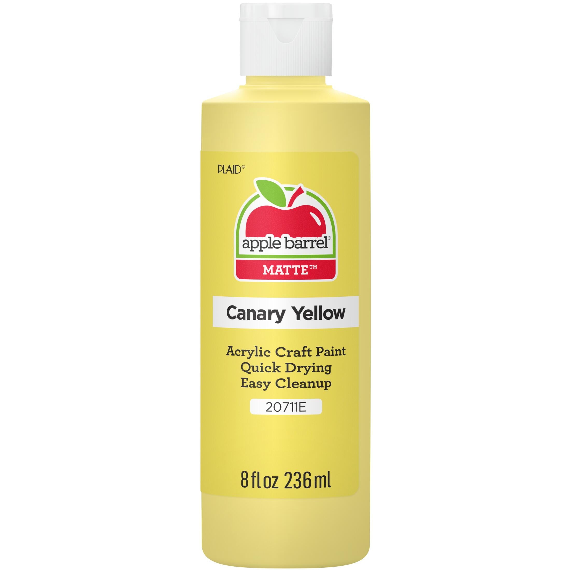 Apple Barrel Acrylic Craft Paint, Matte Finish, White, 8 fl oz