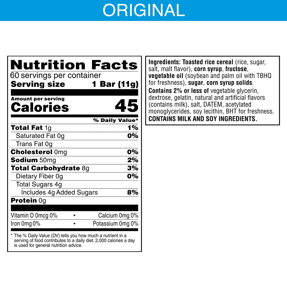Rice Krispies Treats Halloween Crispy Mini Marshmallow Squares, Trick-or-Treat Snacks, 23.2 oz, 60 Count