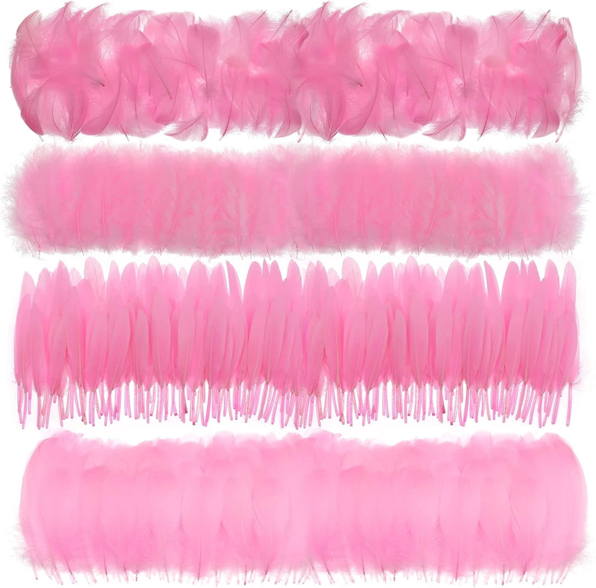 600PCS Red Feathers, 3-4.7 inch Feathers Bulk for DIY Crafts Wedding Halloween Costume Party Decorations Dream Catcher Supplies