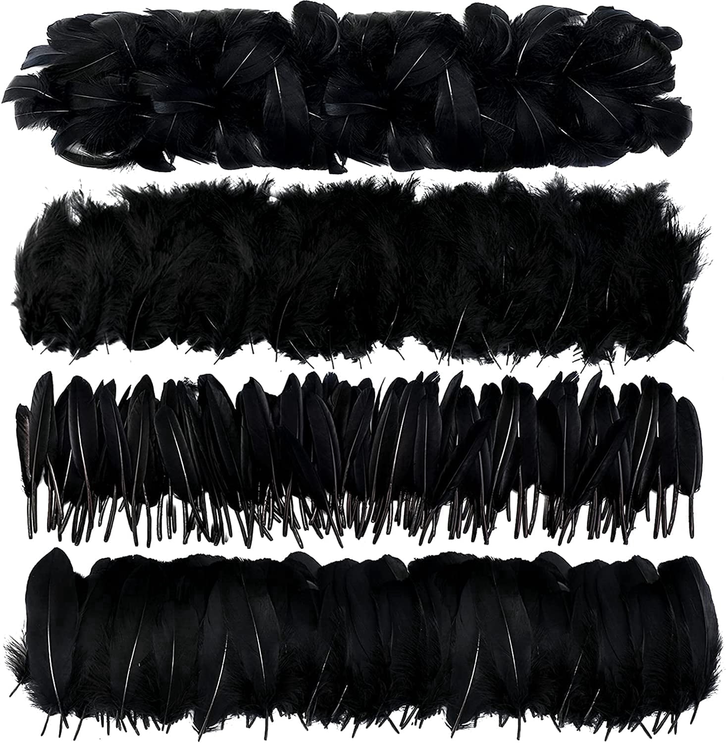 600PCS Red Feathers, 3-4.7 inch Feathers Bulk for DIY Crafts Wedding Halloween Costume Party Decorations Dream Catcher Supplies