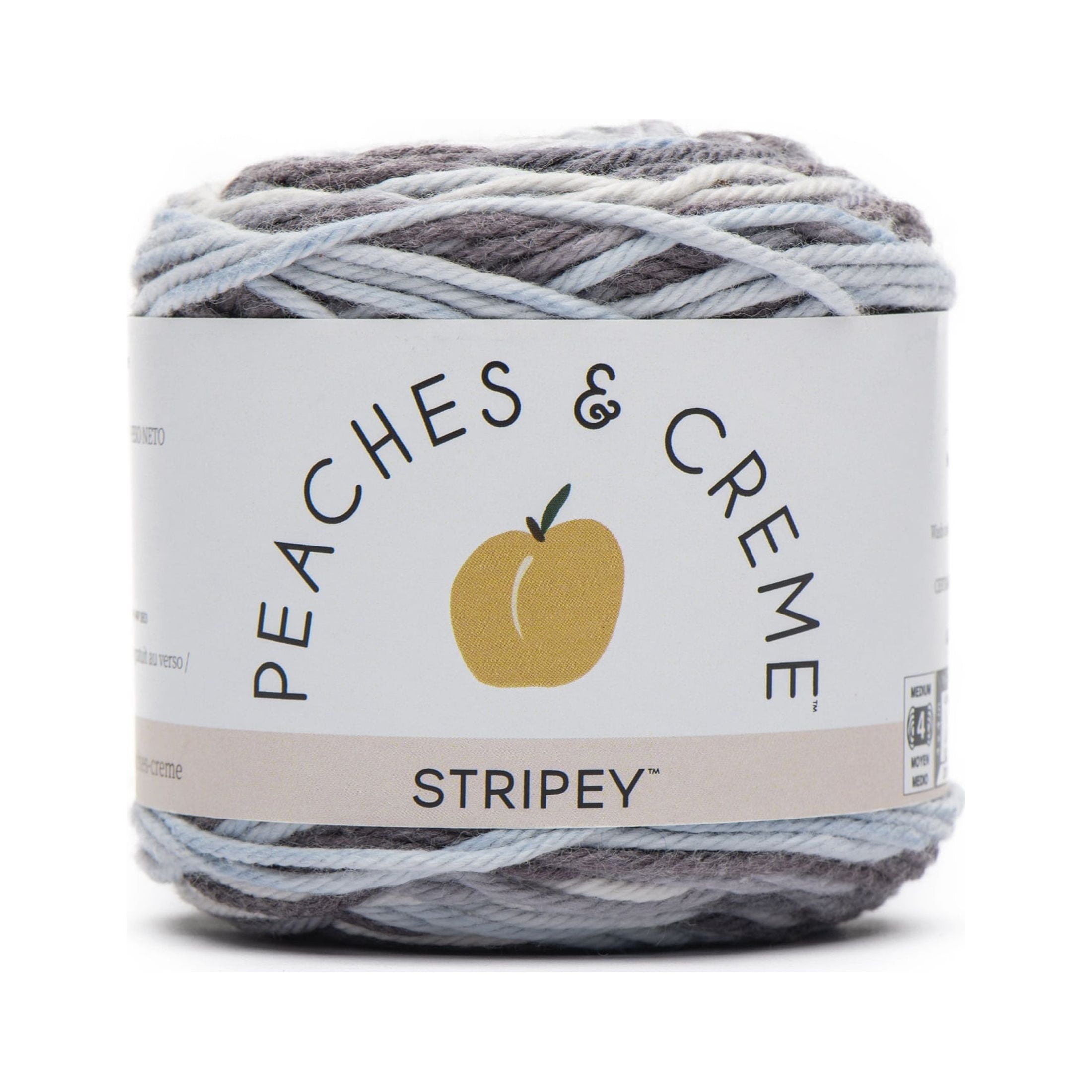Peaches & Creme Ombre 4 Medium Cotton Yarn, Fleur De Lavandra 2oz/56.7g, 95 Yards