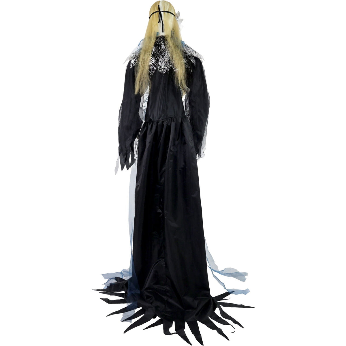 Haunted Hill Farm 6.5 Ft Life-Size Animatronic Bride Indoor/Outdoor Halloween Decoration, Multicolor, HHLADY-2FLSA