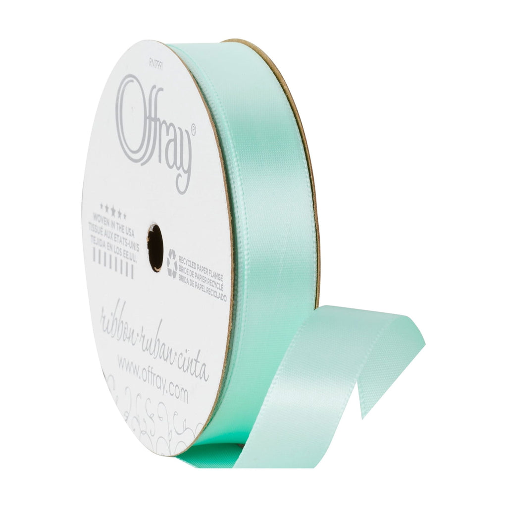 (3 pack) Offray Ribbon, Forest Green 5/8 inch Single Face Satin Polyester Ribbon, 18 feet