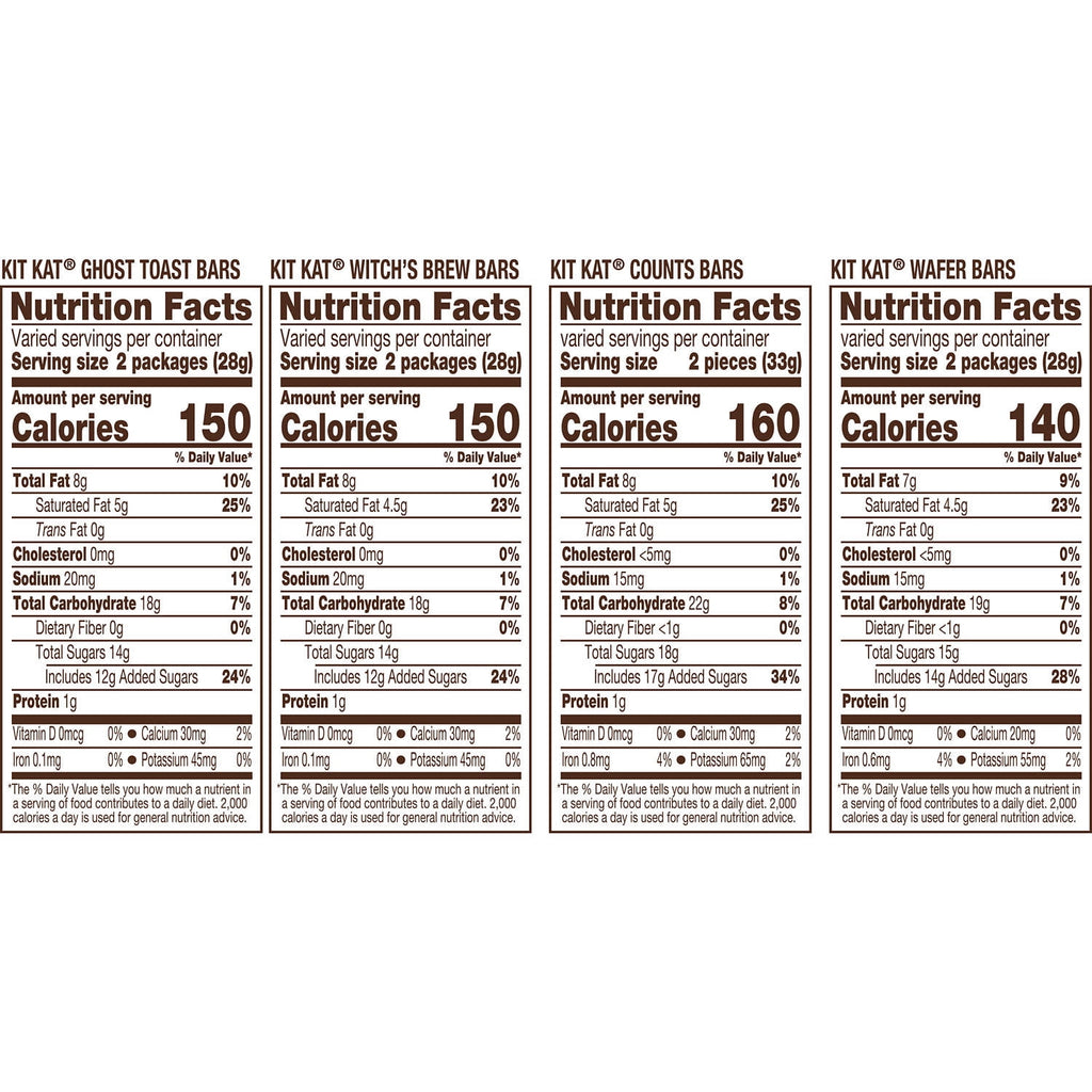 Kit Kat Assorted Flavored Wafer Snack Size, Halloween Candy Bulk Bag, 30.2 oz (60 Pieces)