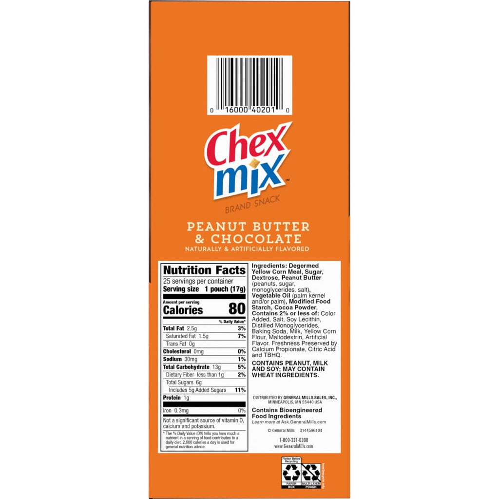 Chex Mix Muddy Buddies Snack Mix Peanut Butter And Chocolate