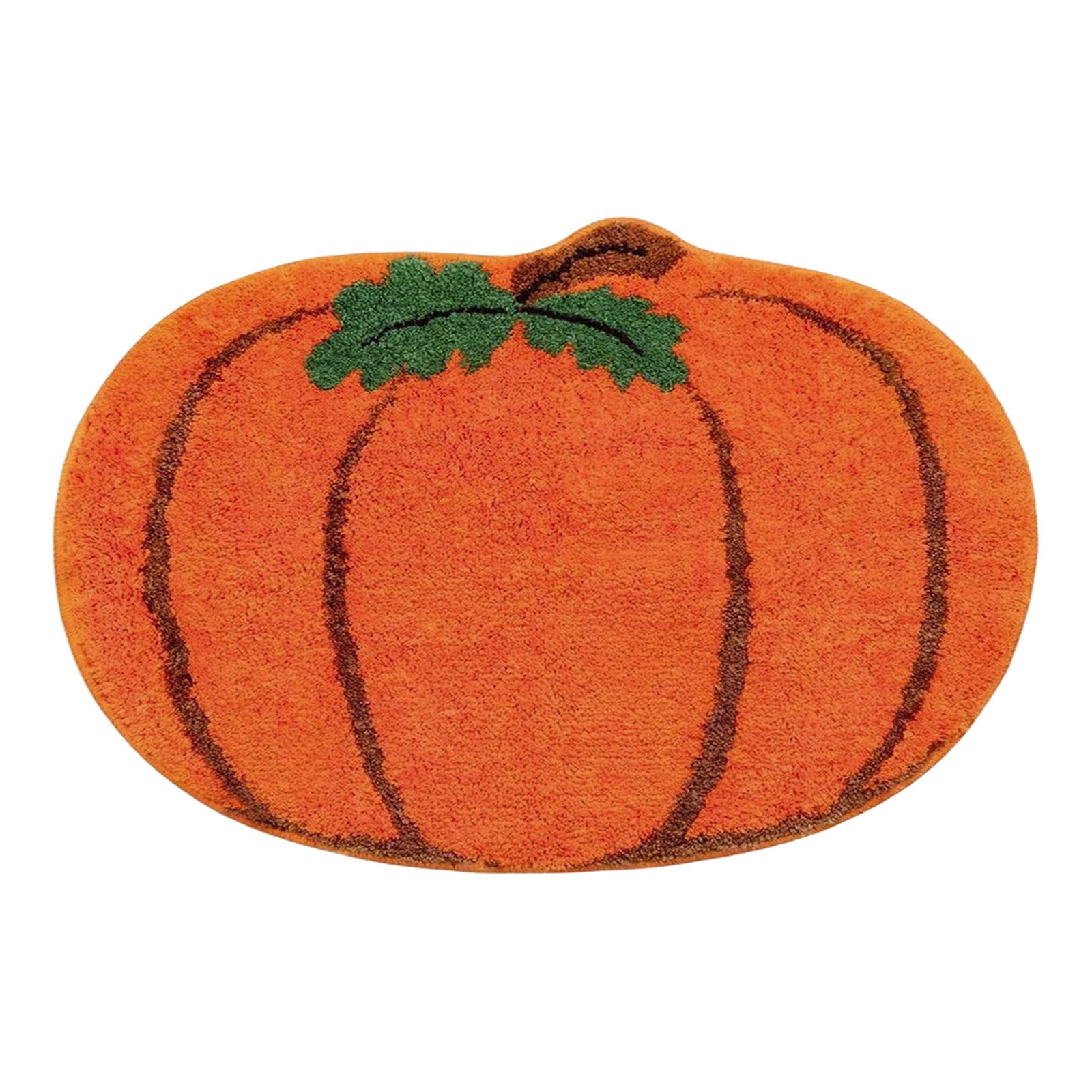 Pumpkin Rug, Halloween Thanksgiving Mat, Soft Fall Doormat for Entryway Decor, Kitchen Bathroom Living Room Floor Mat, Washable Non-Slip Holiday Home Decor