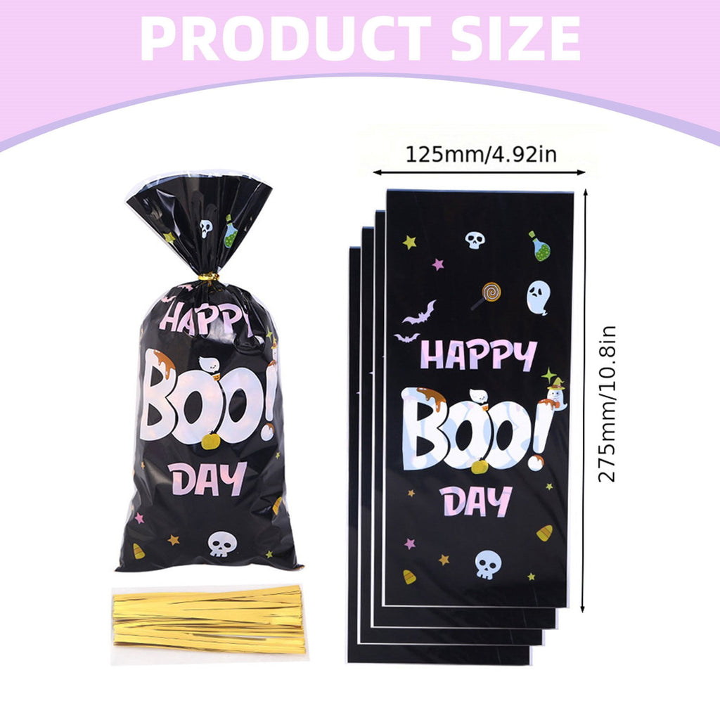 Halloween Cute Ghost Paper Gift Bags with Handles,Trick or Treat Candy Bags for Pumpkin Candy Goodie Present Bags, Festive Halloween Party Favor Bags Gift Holders for Gifts Treats(A)