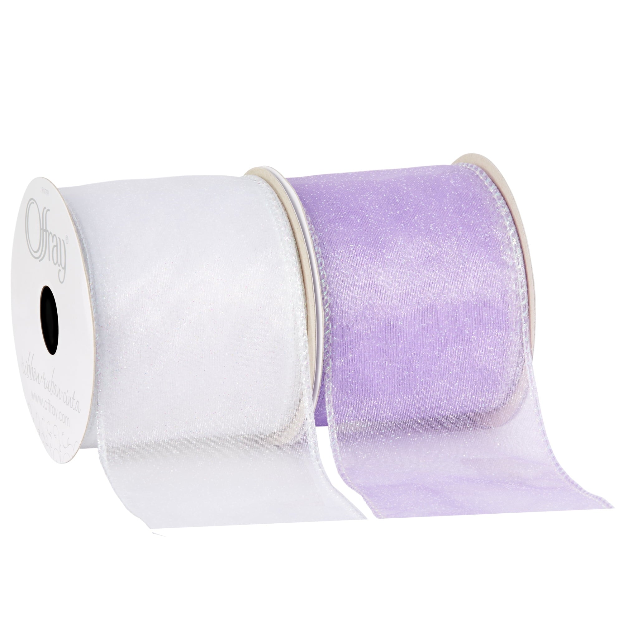 Offray 2.5" Wired Aqua Quest Ribbon, 1 Each