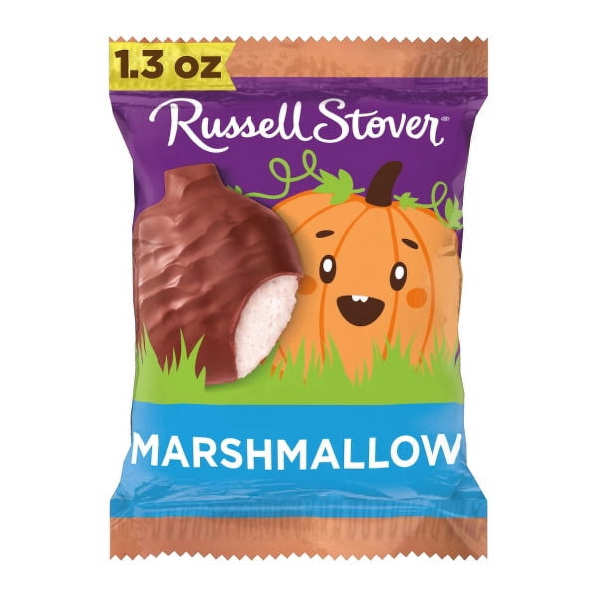 RUSSELL STOVER Halloween Milk Chocolate Marshmallow Pumpkin, 1.3 oz.