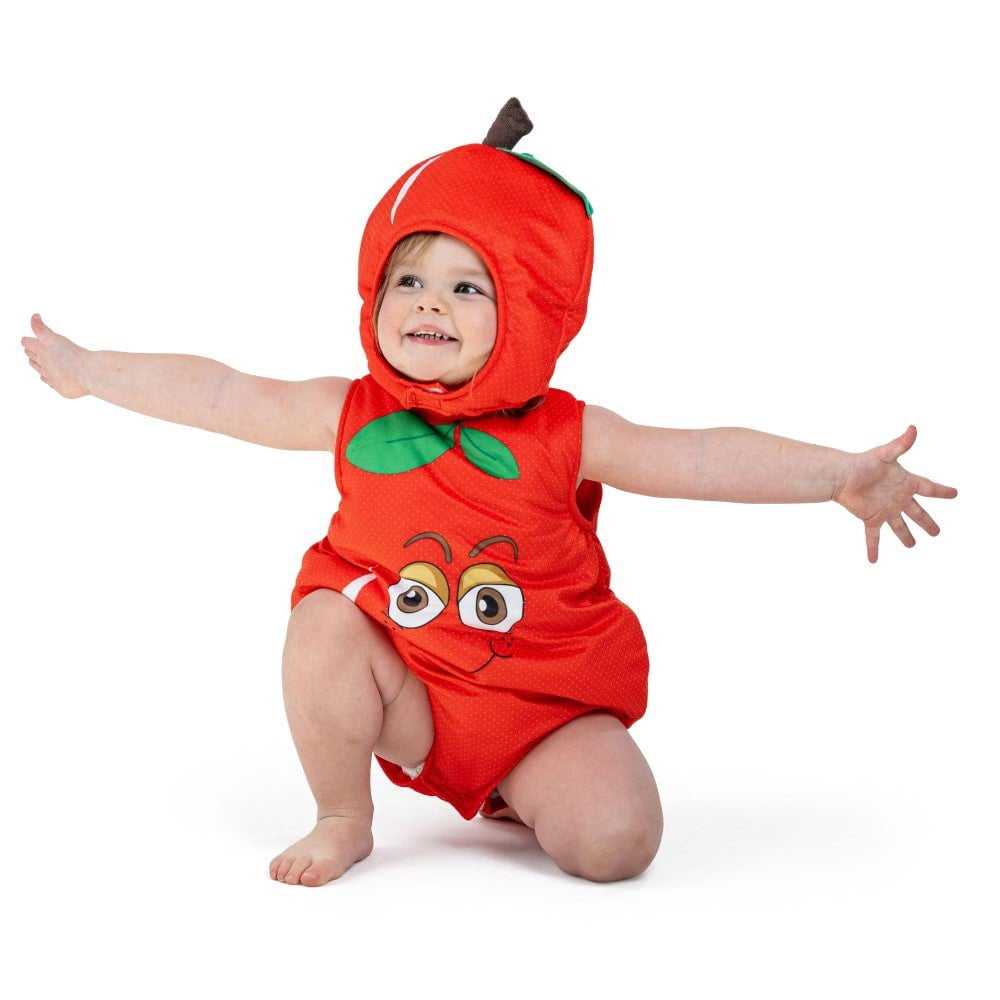 Dress-Up-America Apple Costume – Baby Halloween Costume for Infants & Toddlers – Cute & Comfy Fruit Outfit