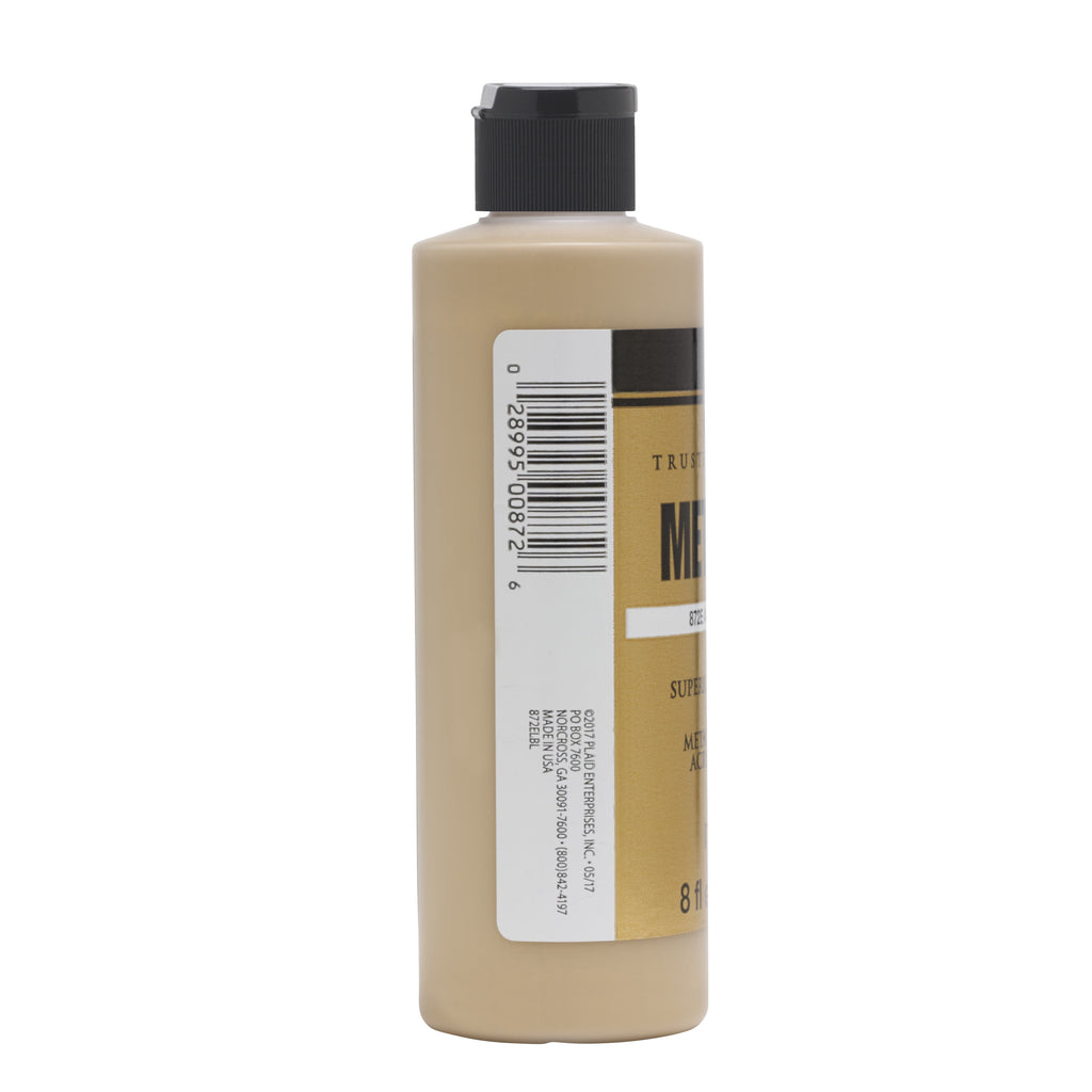 FolkArt Metallic Acrylic Craft Paint, Metallic Finish, Antique Gold, 8 fl oz