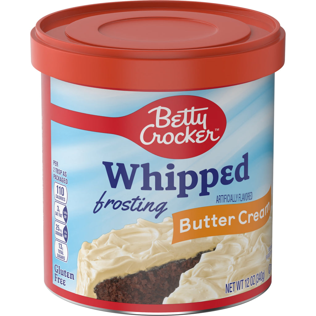 Betty Crocker Whipped Butter Cream Frosting, Gluten Free, 12 oz