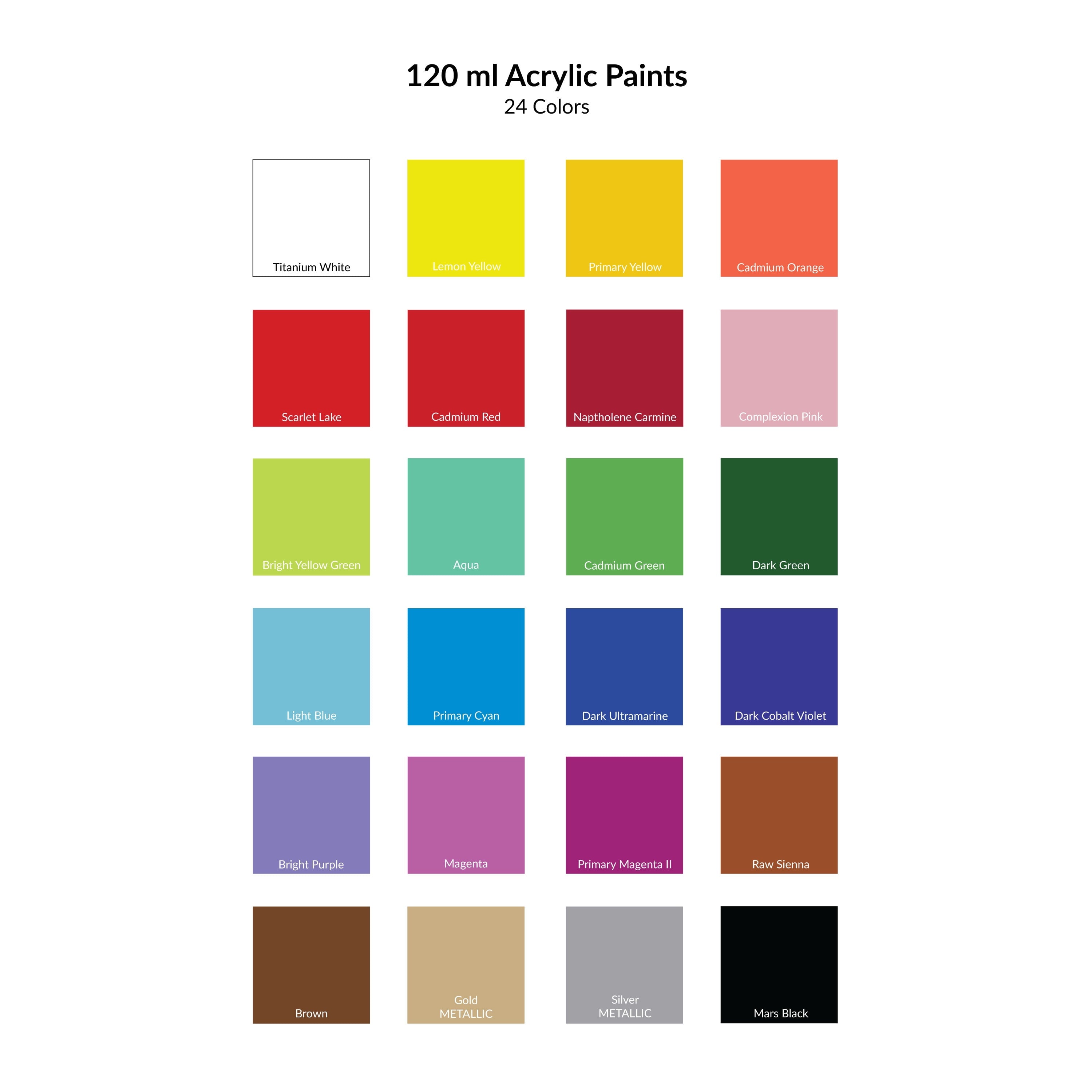 Royal & Langnickel Essentials 120ml Titanium White Acrylic Artist Paint