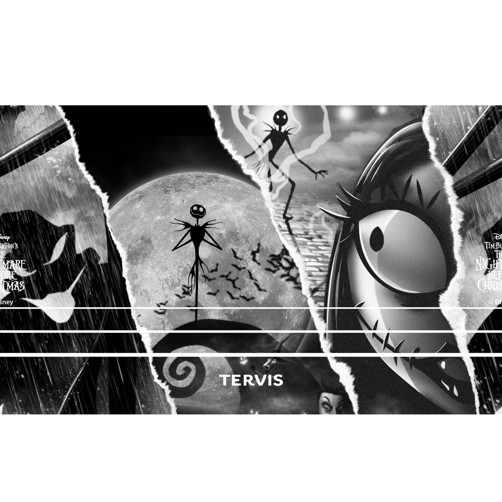 Tervis Traveler Disney Nightmare Before Christmas Torn Collage Made in USA Double Walled Insulated Tumbler Travel Cup Keeps Drinks Cold & Hot, 20oz, Stainless Steel