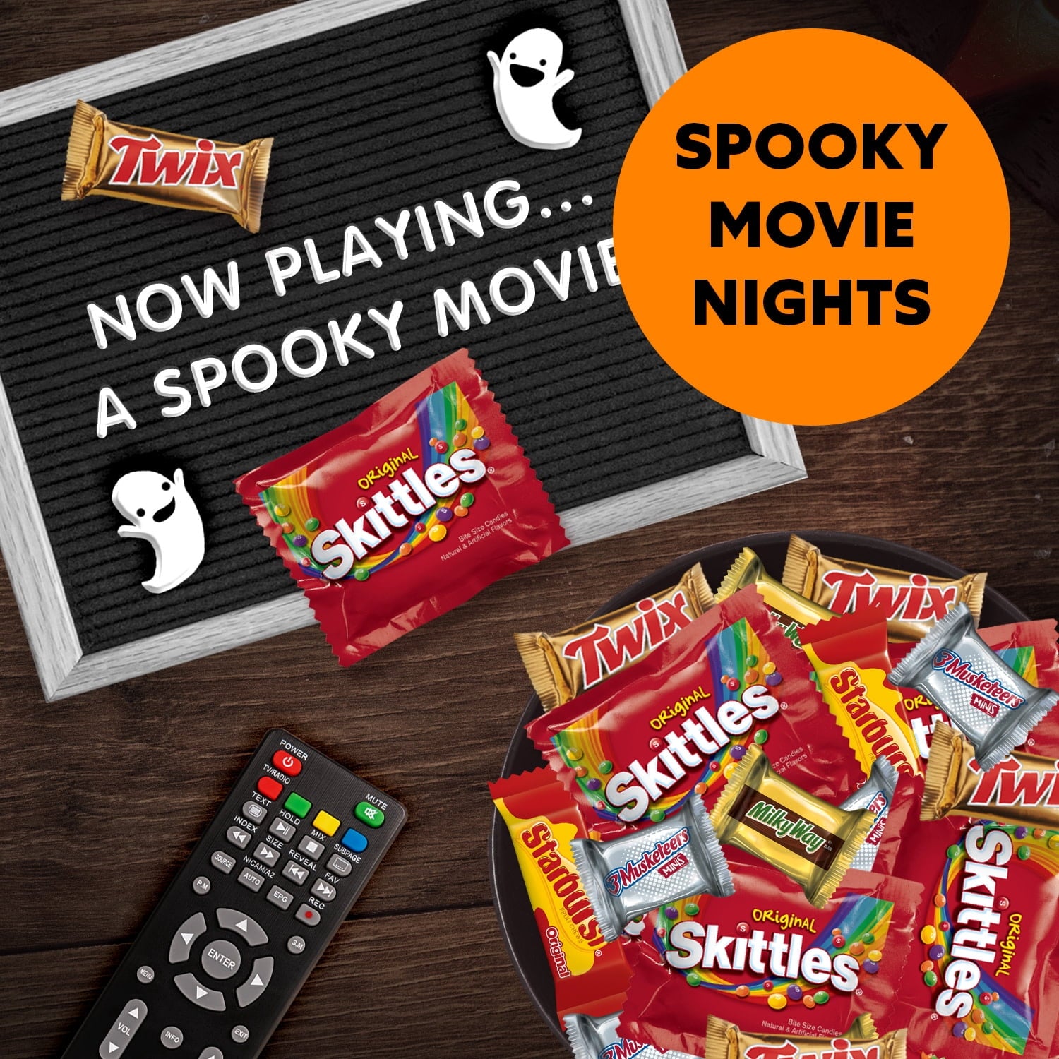 Skittles, Twix, Starburst & More Halloween Candy Variety Pack - 180 Ct Bulk Bag