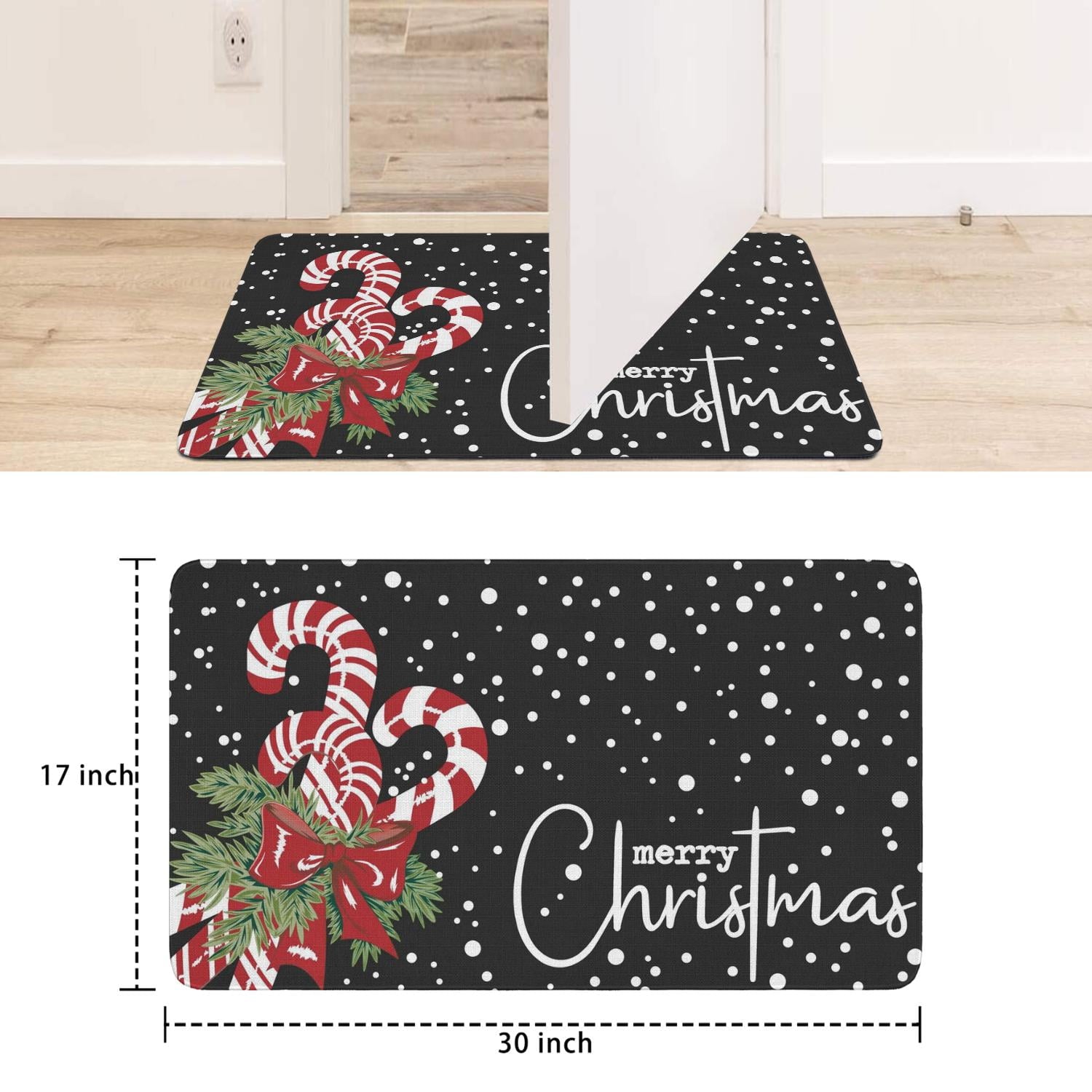 Halloween Door Mat 30 X 17 Inch Halloween Skull Doormat Indoor Outdoor Entrance Floor Mat Non Slip Halloween Decor Rubber Welcome Mats