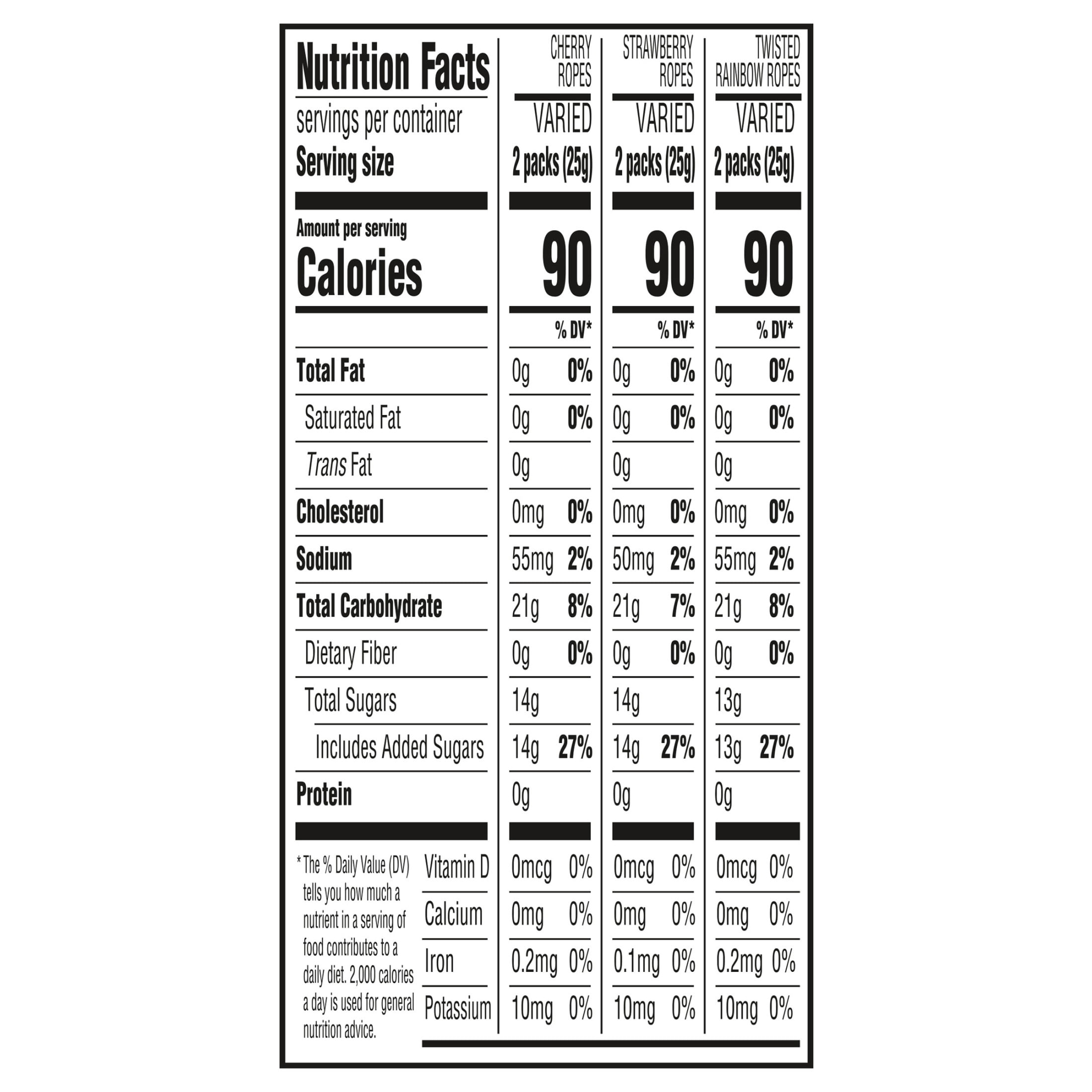 SweeTARTS Ropes, Halloween Candy Variety Mix Bag, Treat Size, 36 Count