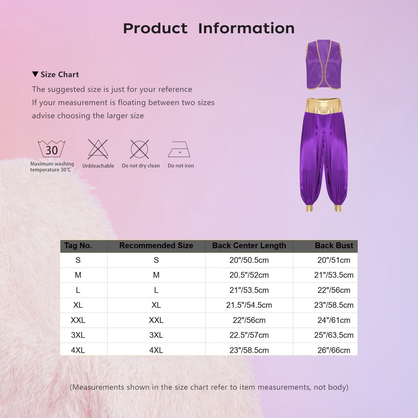 iiniim Mens Arabian Prince Costume Open Front Vest with Pants Halloween Show Fancy Dress up Outfit Royal Blue&Royal Blue S