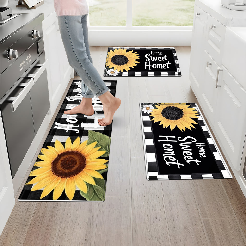 YIMEIS Halloween decoration Kitchen rugs Washable flannel Printed Area Rug and Mats DoorMats, bath mat,Autumn and Winter Festival Decoration-Halloween Undead 15.7'' x 23.6''