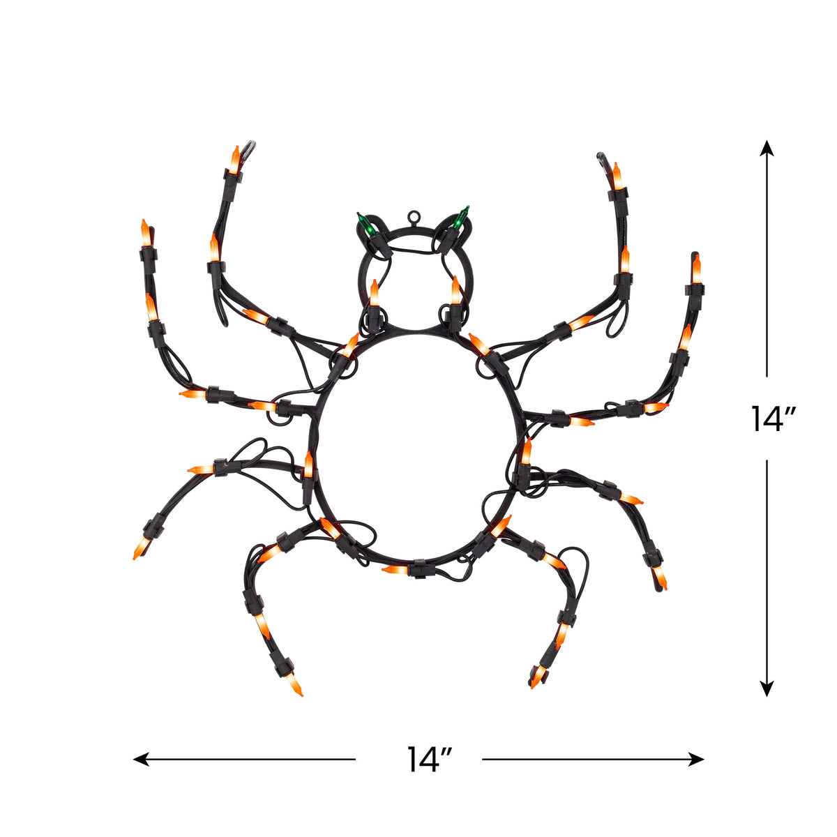 Northlight Lighted Spider Halloween Window Decoration - 14"