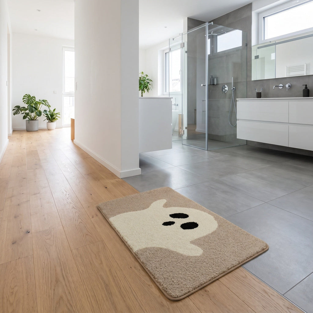 Halloween Home Decor,Halloween Decorations Indoor,Halloween Doormat Outdoor Welcome Mat Ghost Pattern Non-Slip Doormat Indoor Kitchen Mat Unique Design Decorative Mat(B 2.6*1.6FT)