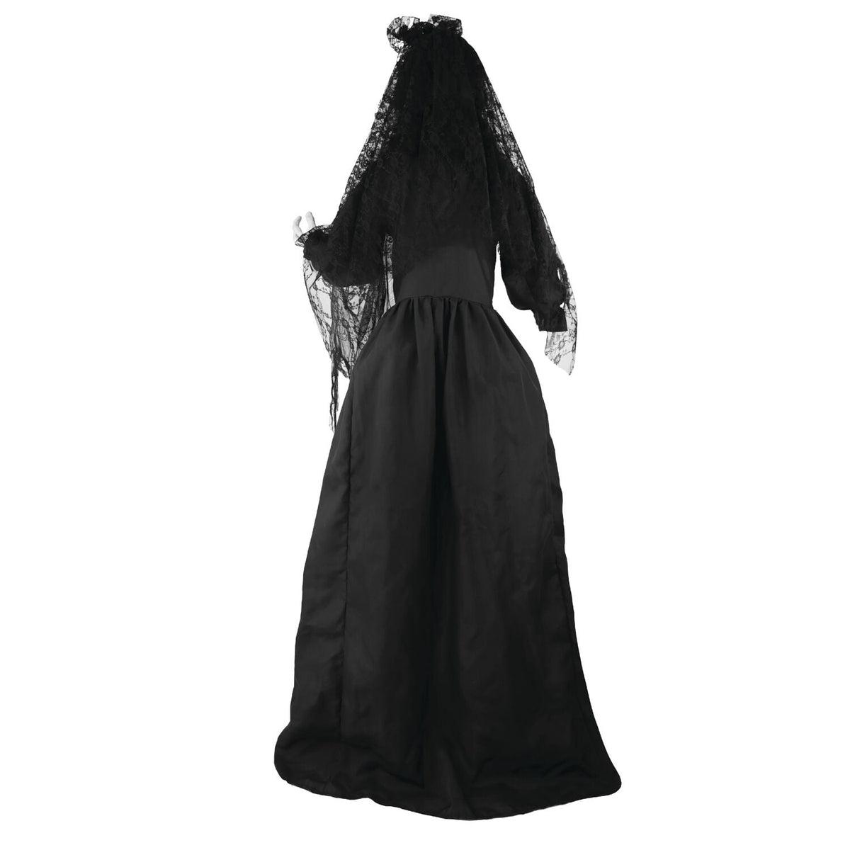 Haunted Hill Farm 6.5 Ft Life-Size Animatronic Bride Indoor/Outdoor Halloween Decoration, Multicolor, HHLADY-2FLSA