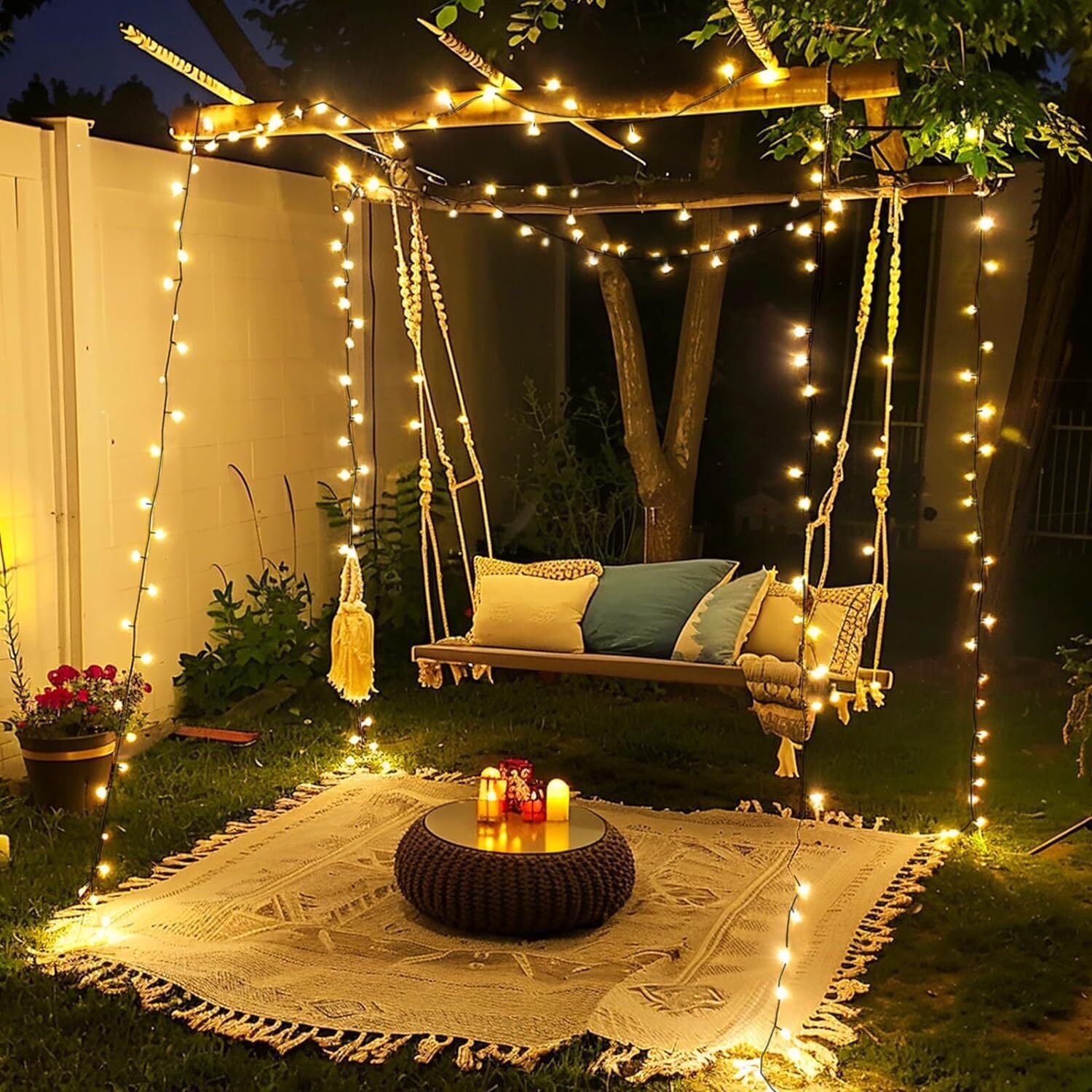 Scidweet Christmas String Lights, 108 ft 300 Twinkle String Lights for Xmas Christmas Tree Indoor Outdoor Home Decorations, Multicolor