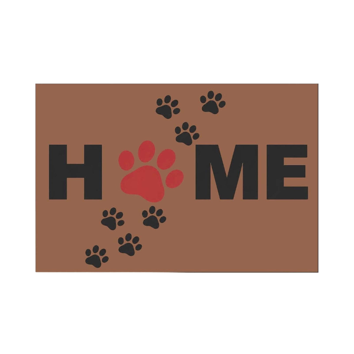 Front Door Mat Indoor Outdoor Entrance Rug, Semicircular Entrance Mat, Half Round Waterproo Non-Slip Durable Rubber Doormat for Garage, Patio, 29.5 inch