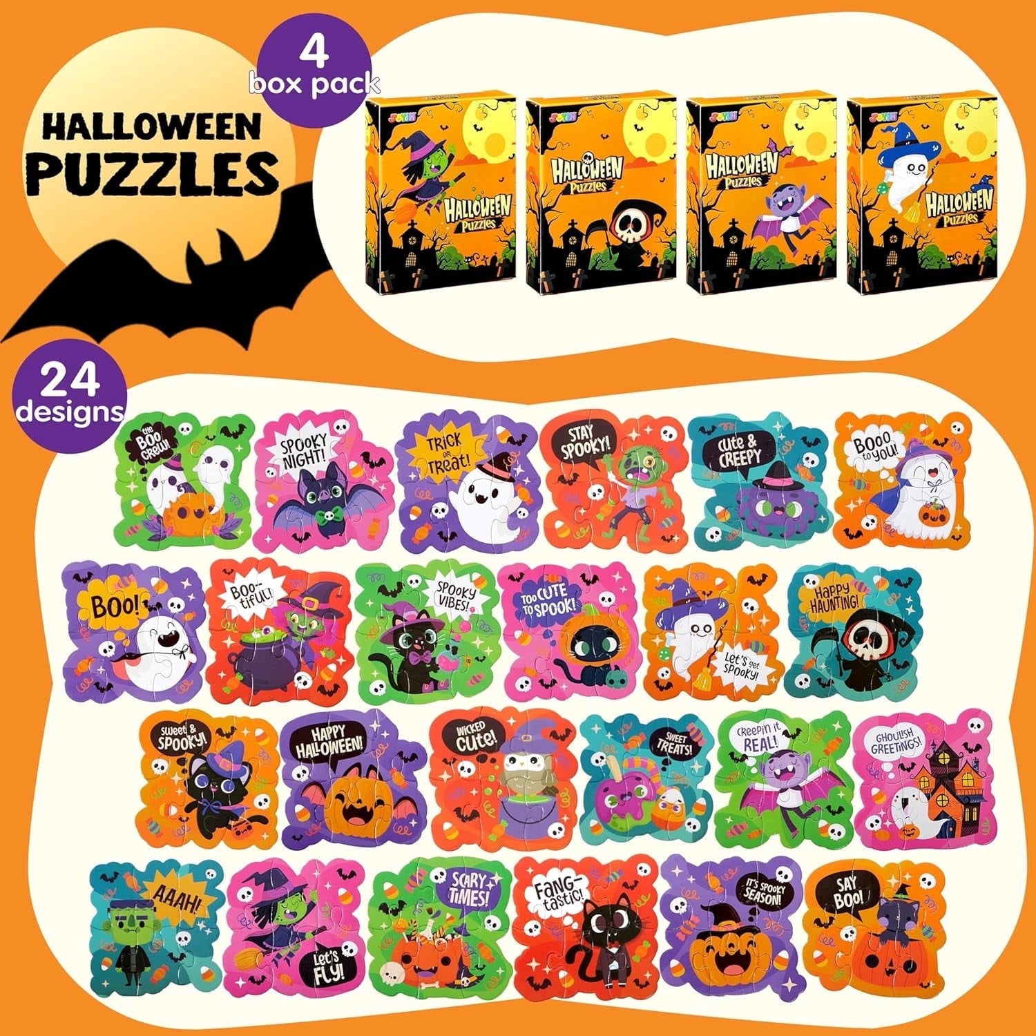 Joyfy 168 Pcs Halloween Stationery Party Favors,Halloween Gifts for Kids,Halloween Goodies Including Halloween Vampire Teeth,Spiders,Stamps,Stickers,Slap Bracelets