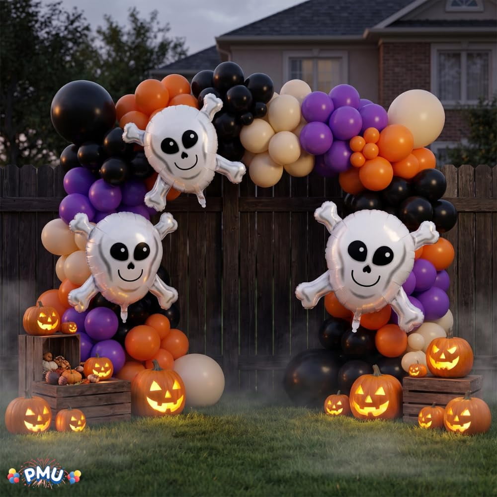 PMU Halloween Flying Ghost 24 Inch Mylar-Foil Balloon (10/pkg) Pkg/1